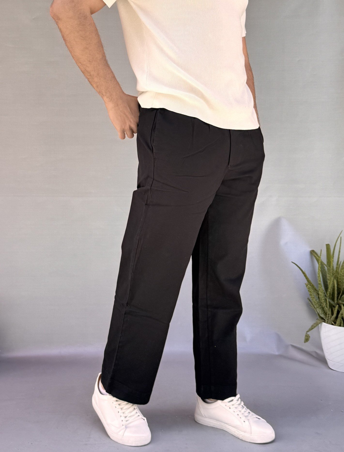 Relax Kalıp Gabardin Pantolon