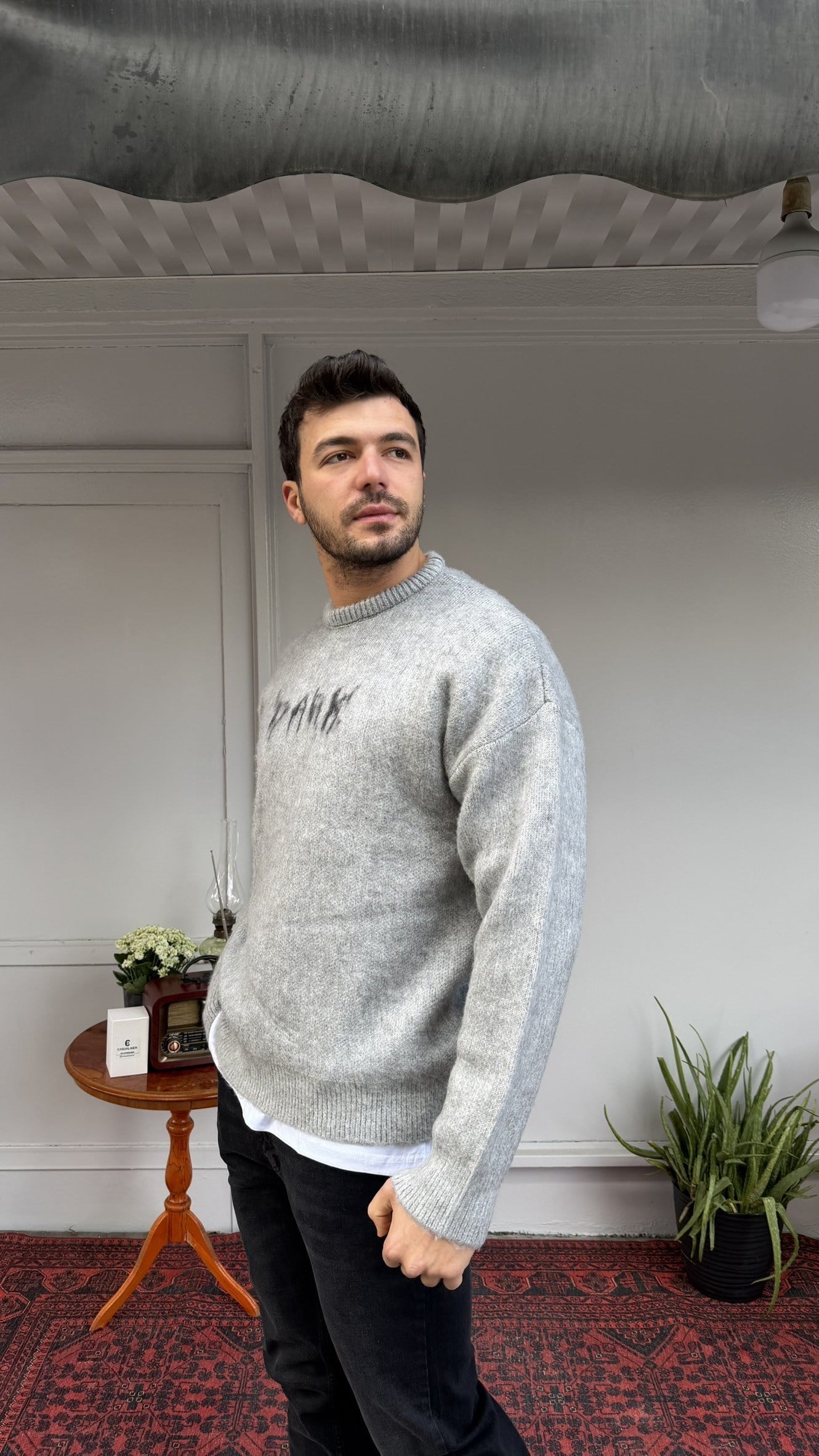 Retro 6008 Baskılı Kazak