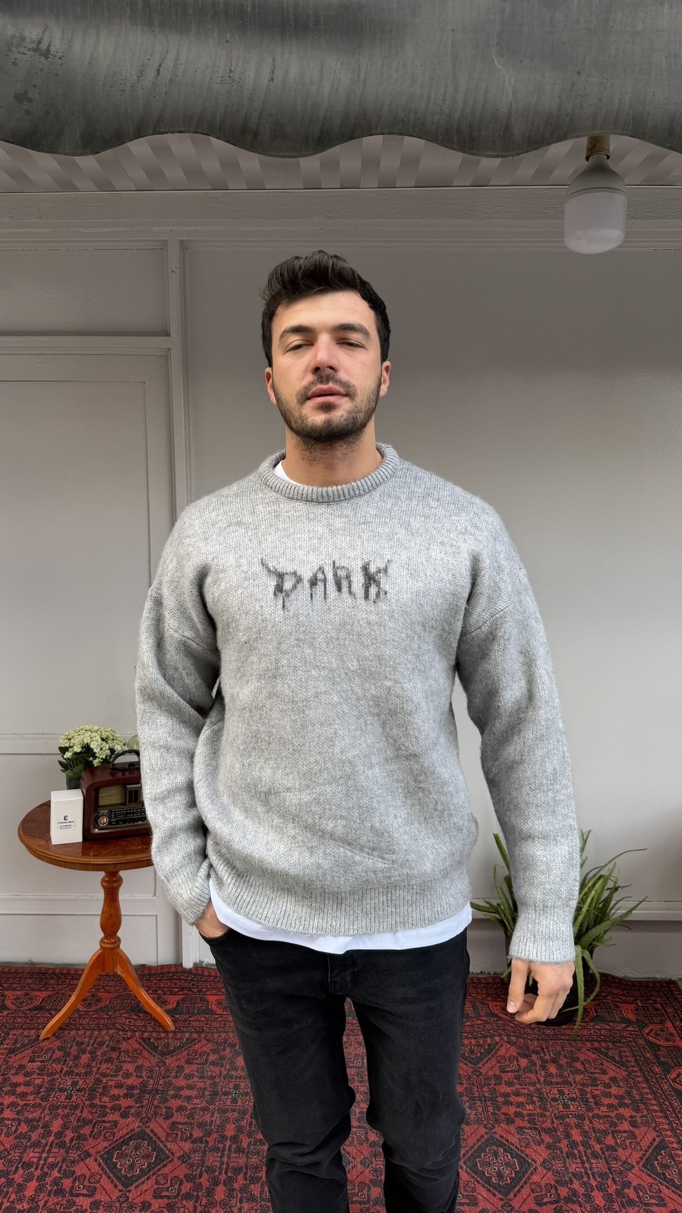 Retro 6008 Baskılı Kazak