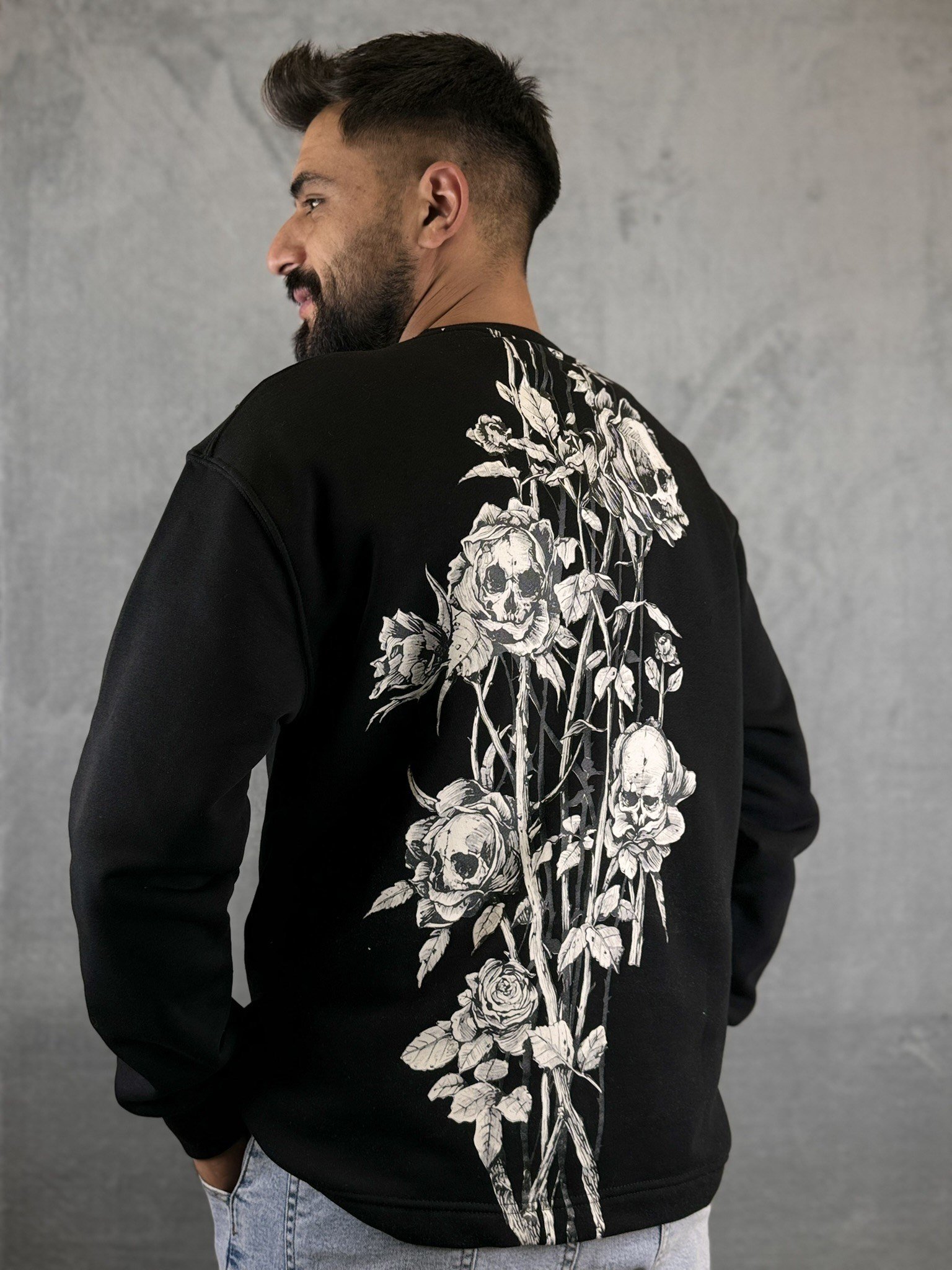 Ruıns Sırt Baskı Oversize Sweat