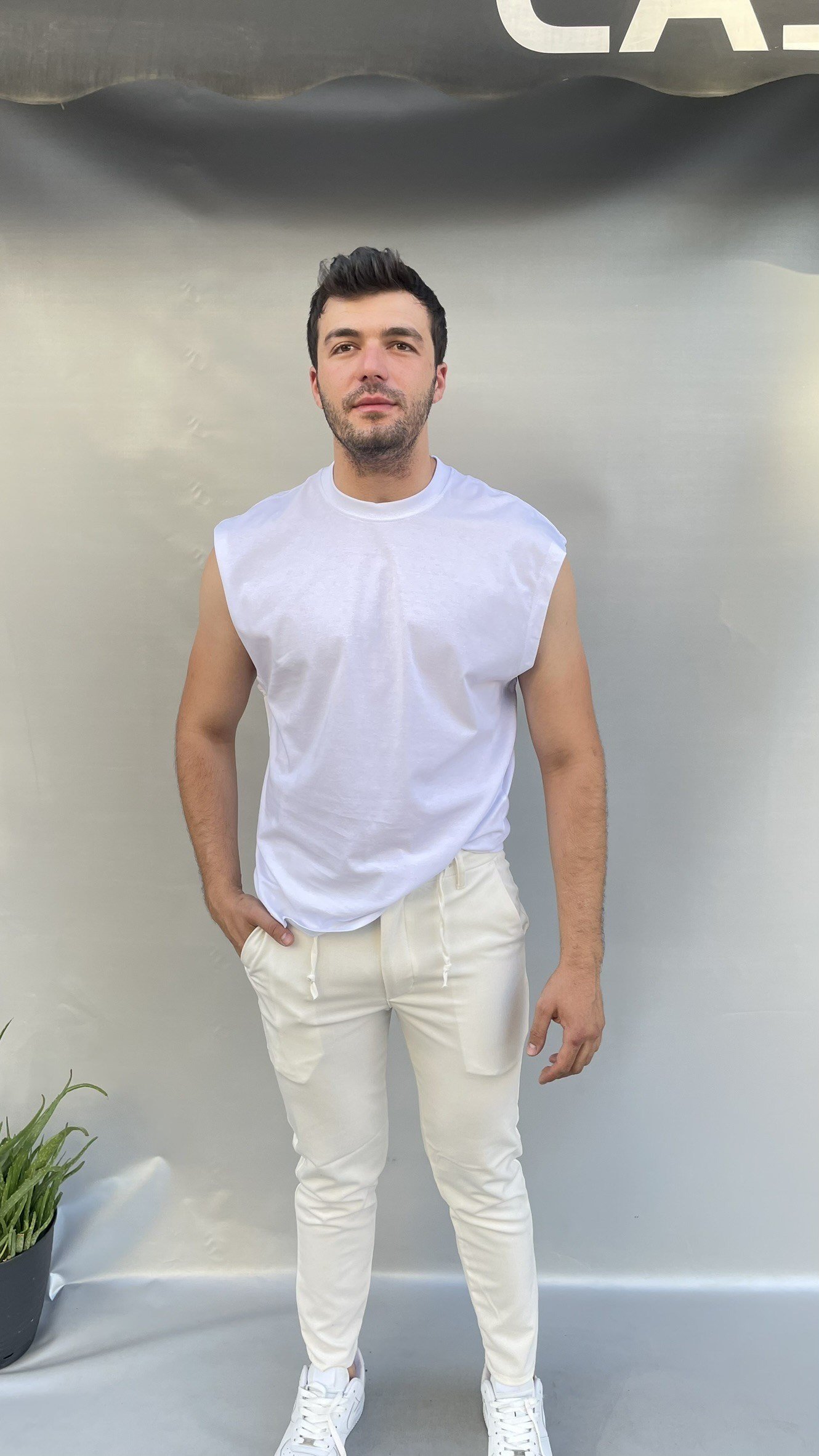 Sıfır Kol Basic T-shirt