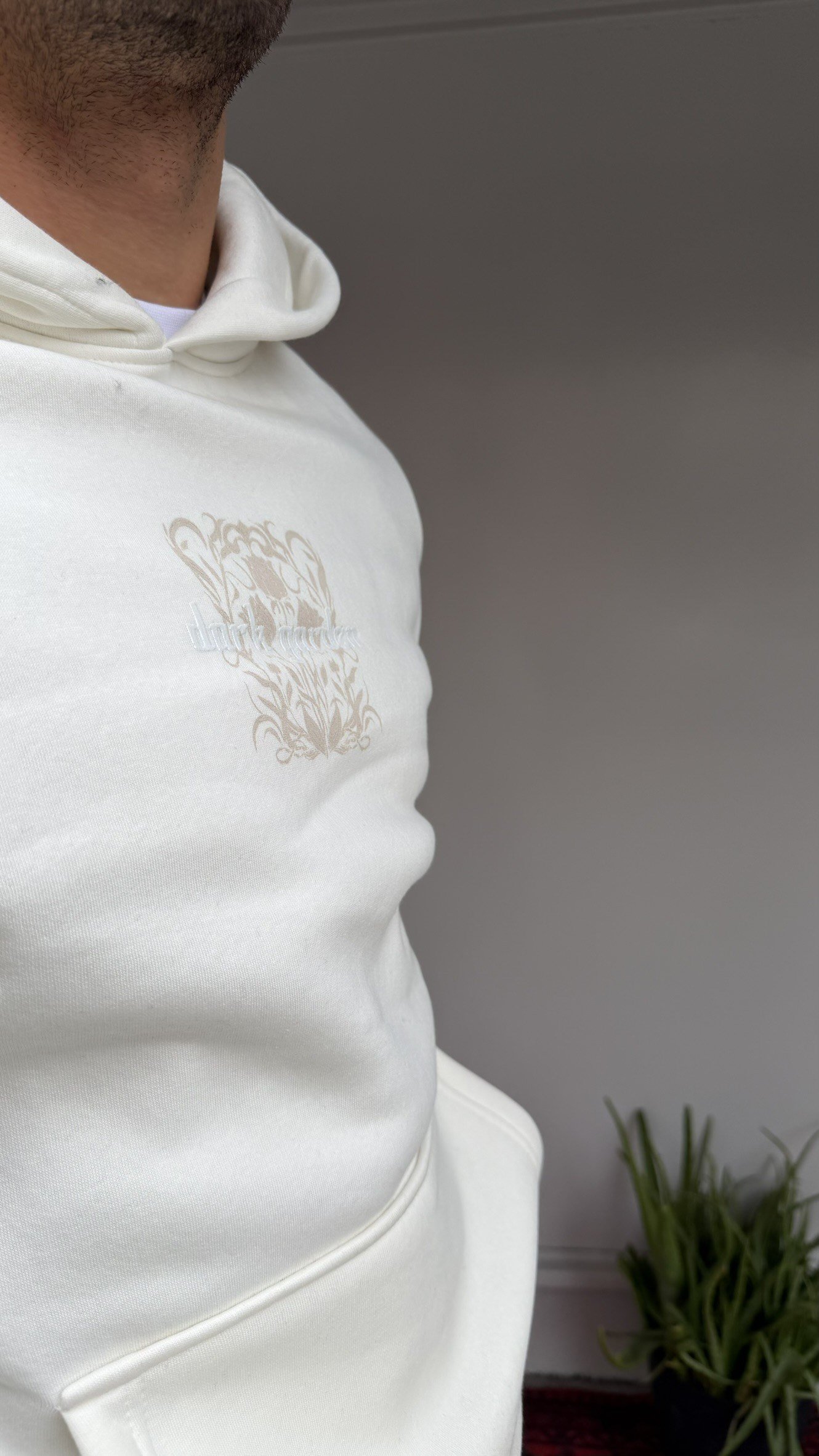 Sırt Baskılı Dark Garden Oversize Sweatshirt
