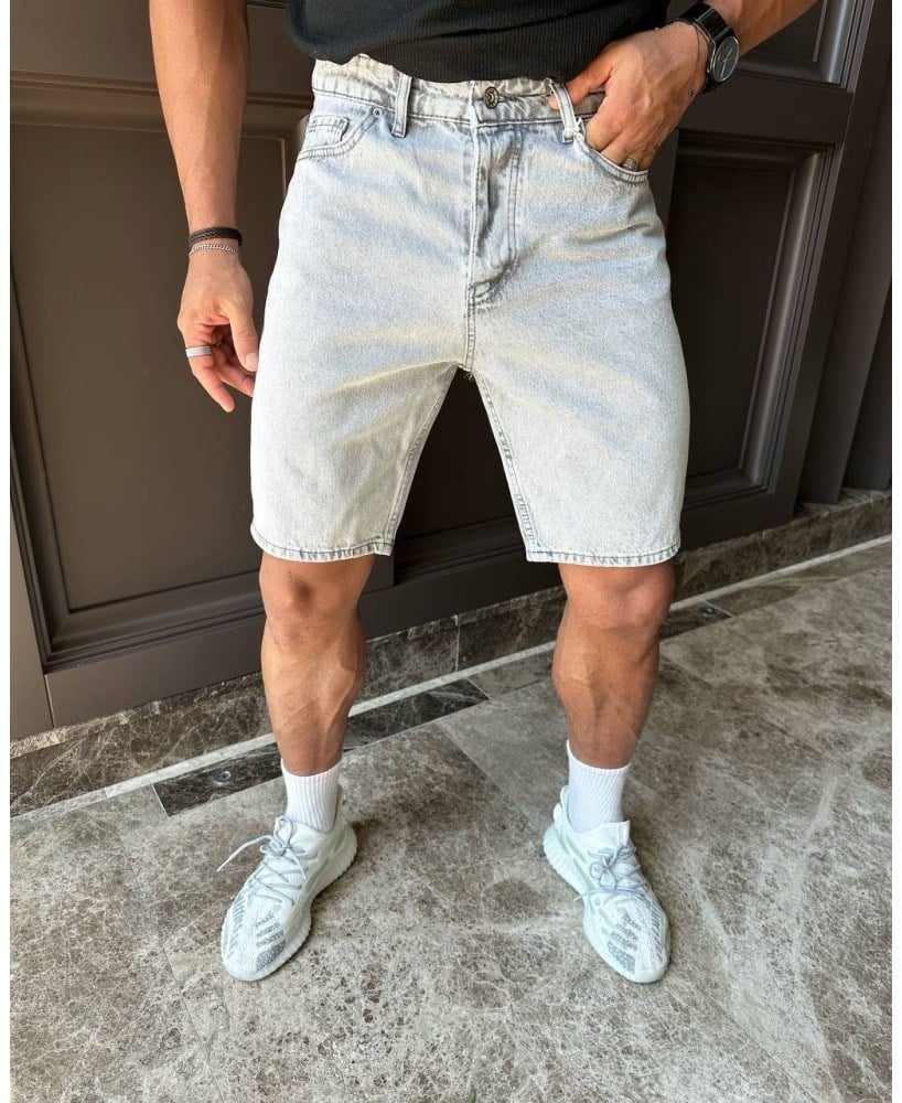 Skinny Denim Şort