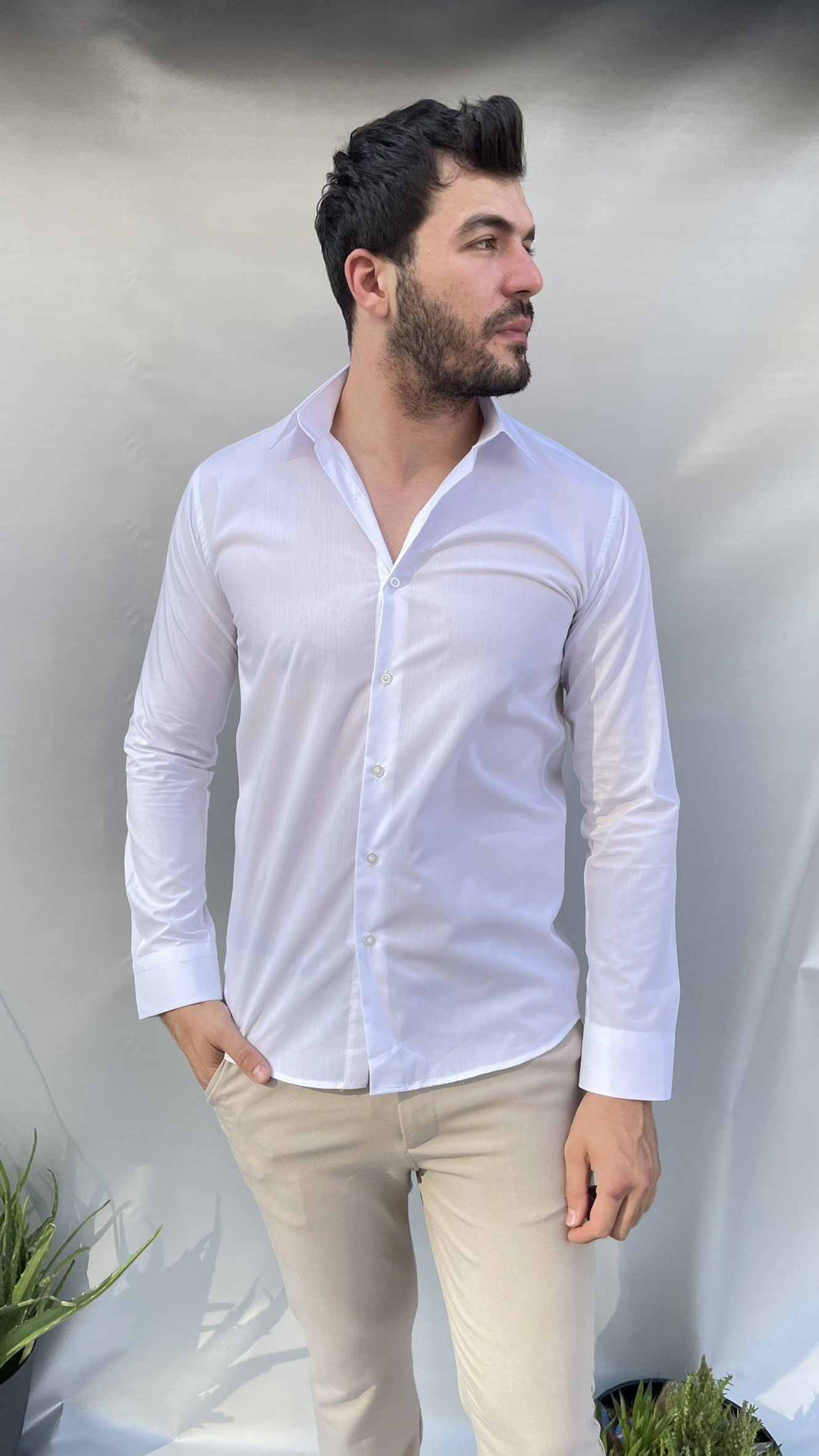 Slim Fit Klasik Gömlek
