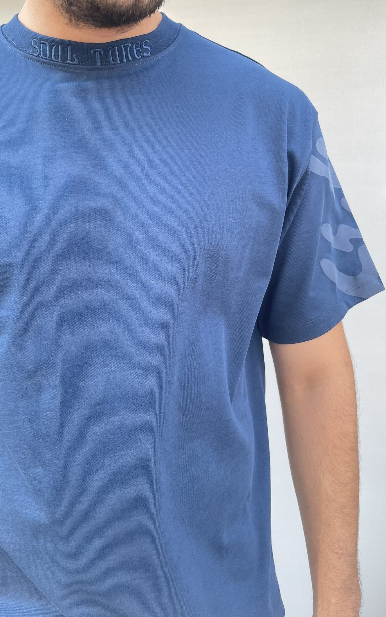 Soul Yaka Nakış Sırt Baskılı Oversize T-shirt