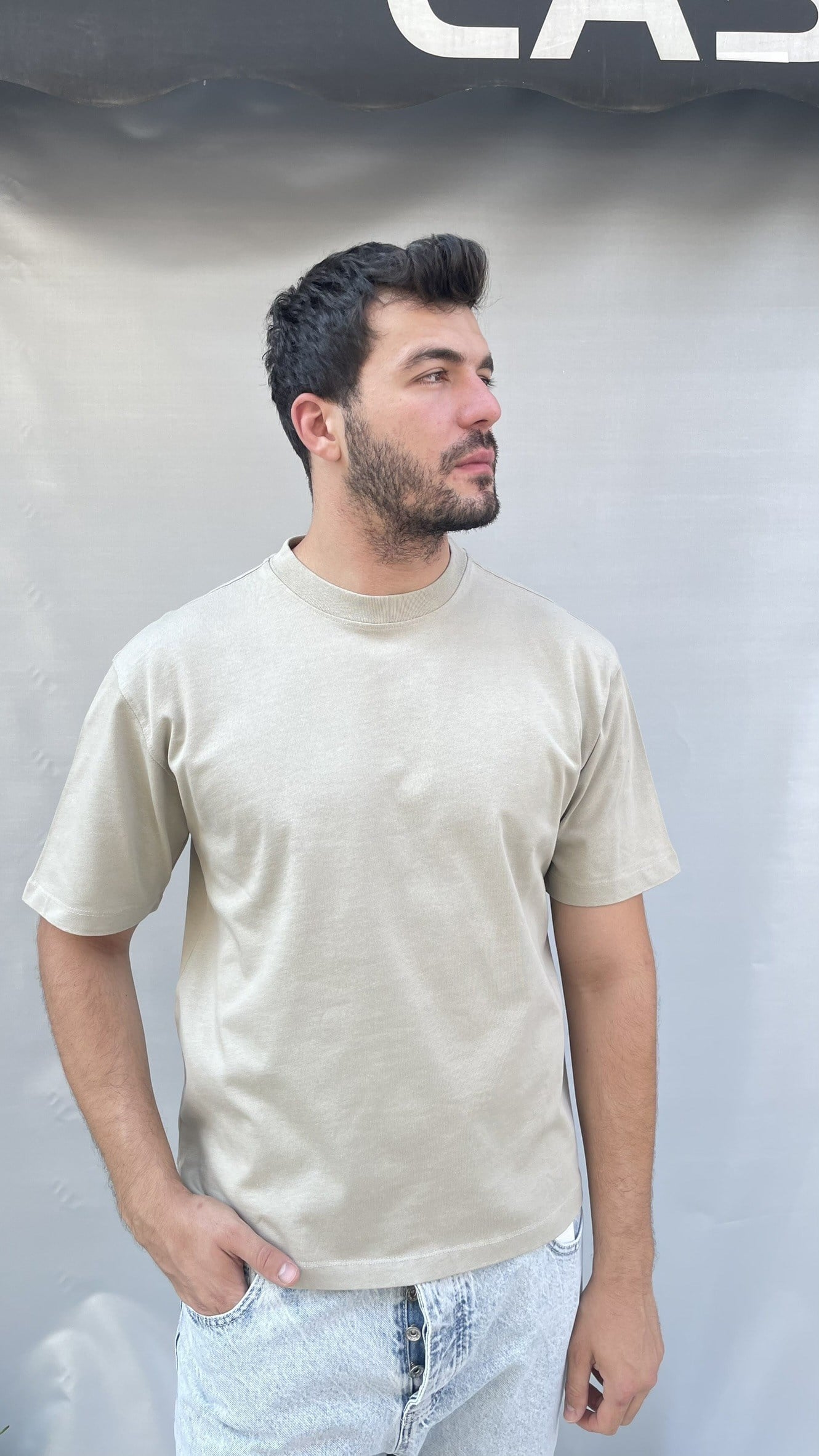 Stronger Sırt Baskı Oversize T-shirt