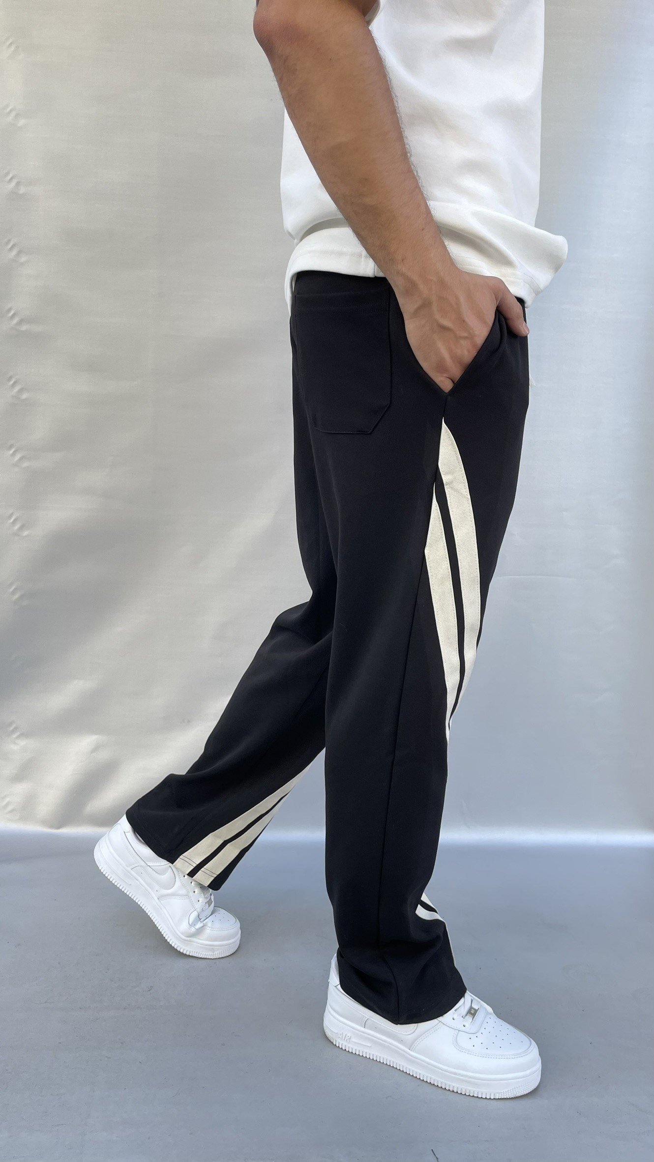 Tasarım Çizgi Detay Baggy Eşofman