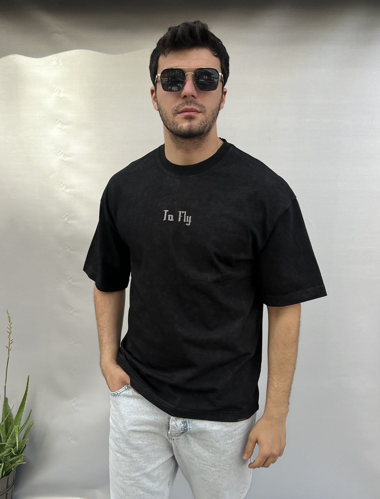 To Fly Oversize Yıkamalı T-shirt