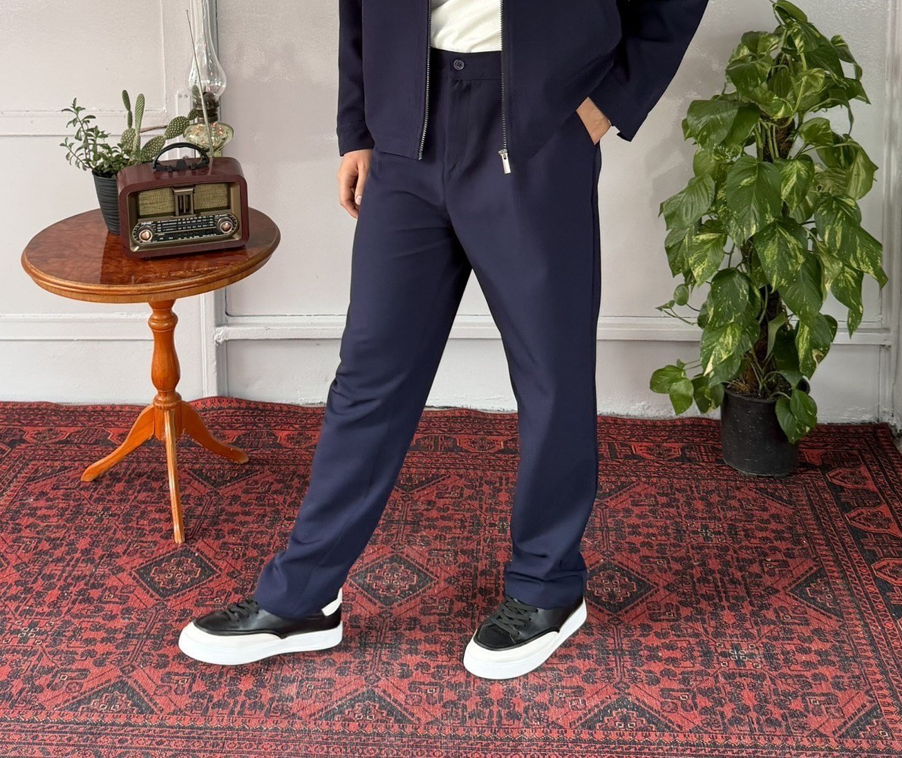 Wonk Düğmeli Kumaş
