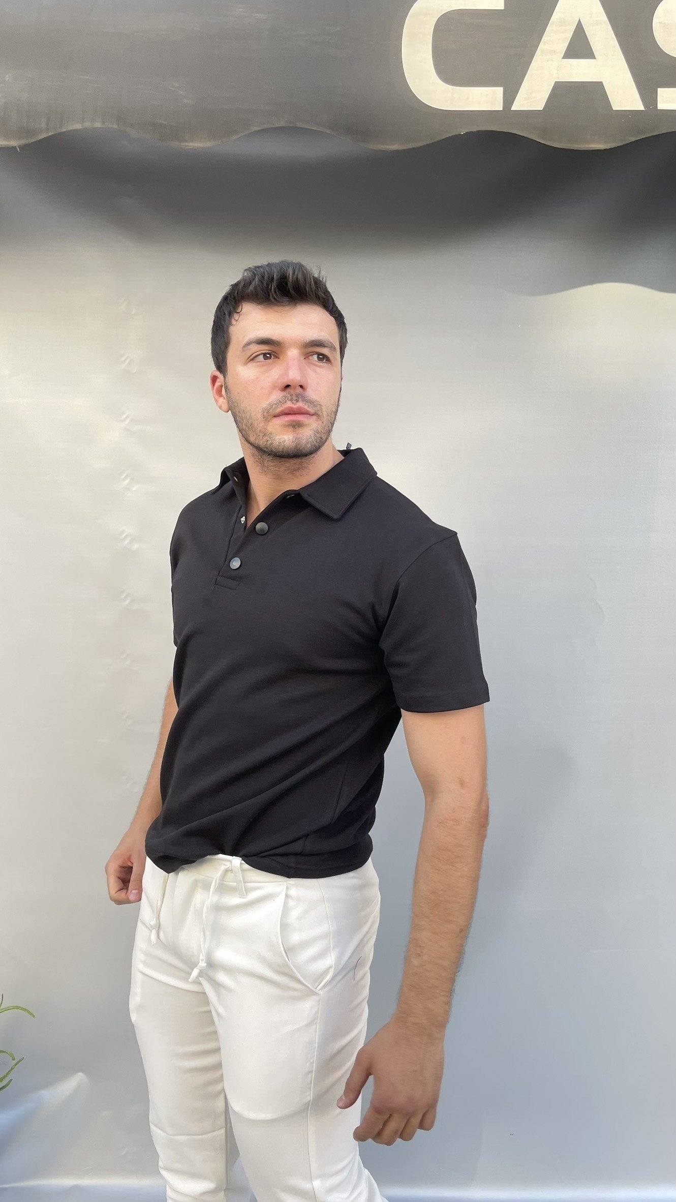 Yaka Çıtlı Bel Lastik T-shirt