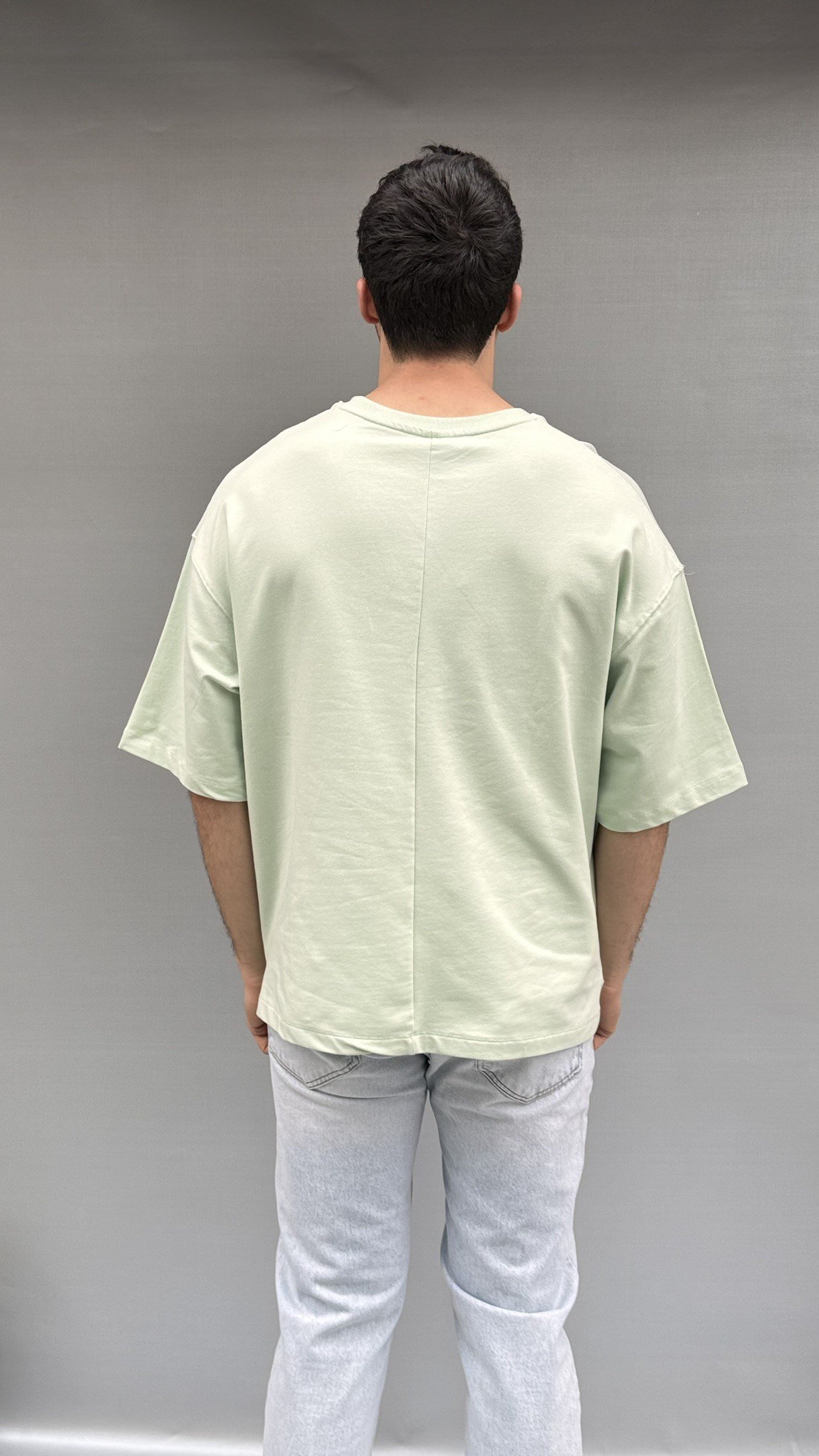 Yan Yırtmaç Detay Oversize T-shirt