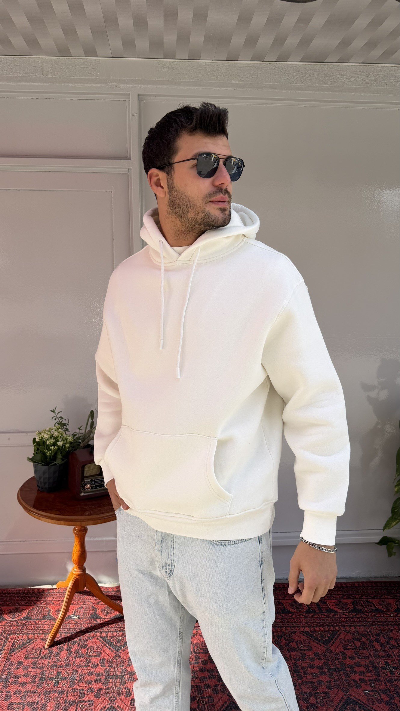 Yep Düz Basic Kapuşon