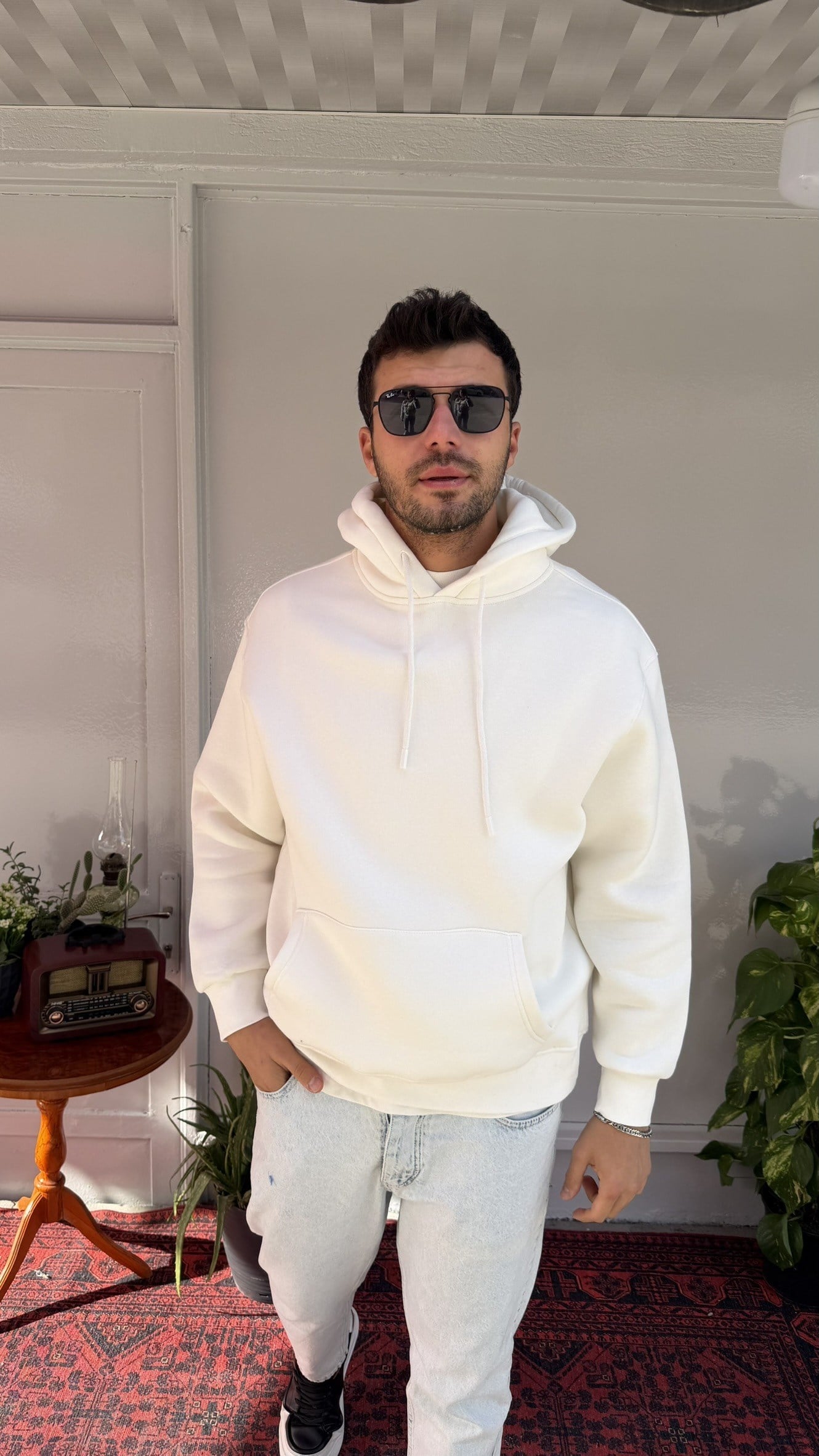 Yep Düz Basic Kapuşon