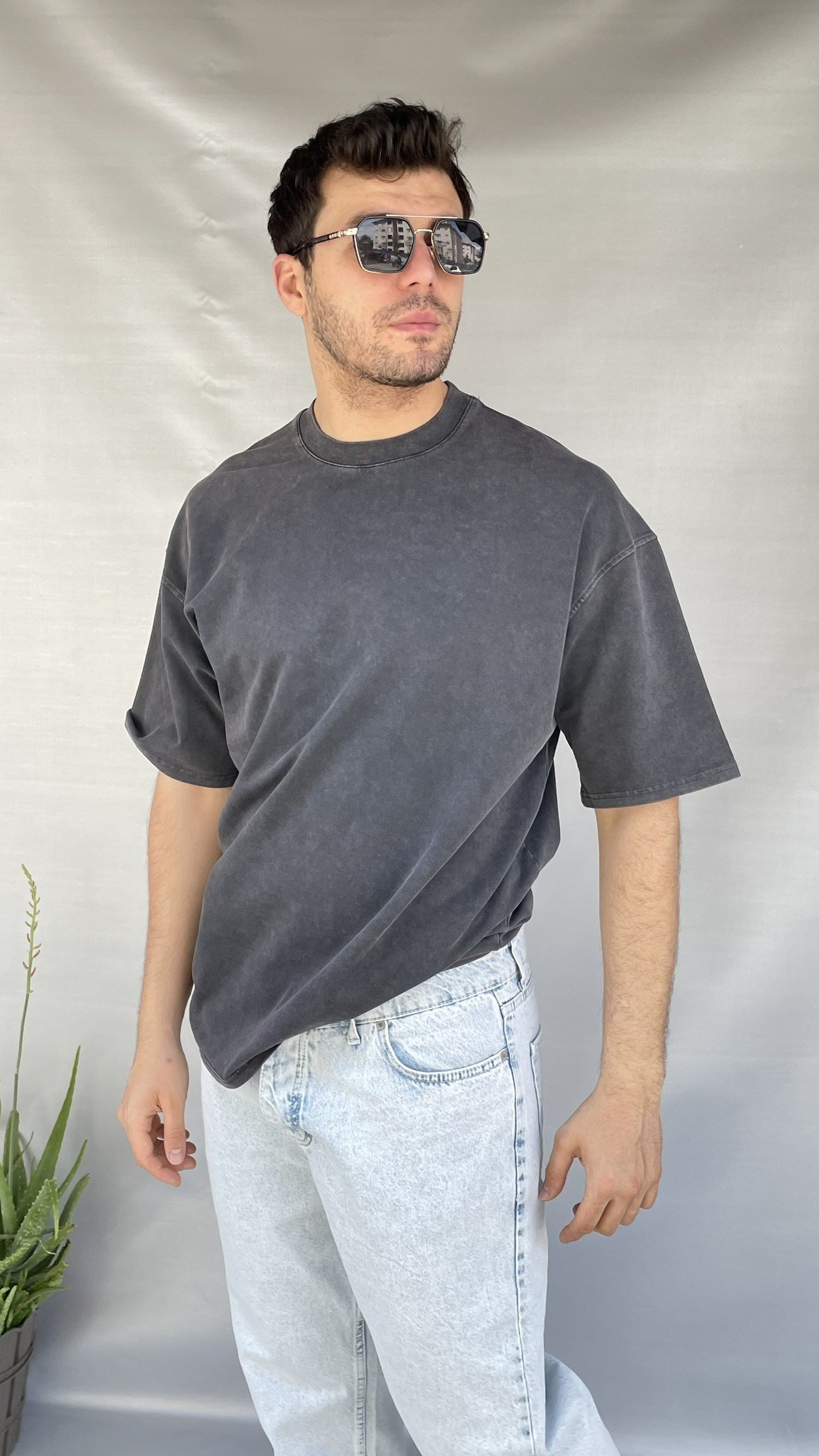 Yıkamalı Basic T-shirt