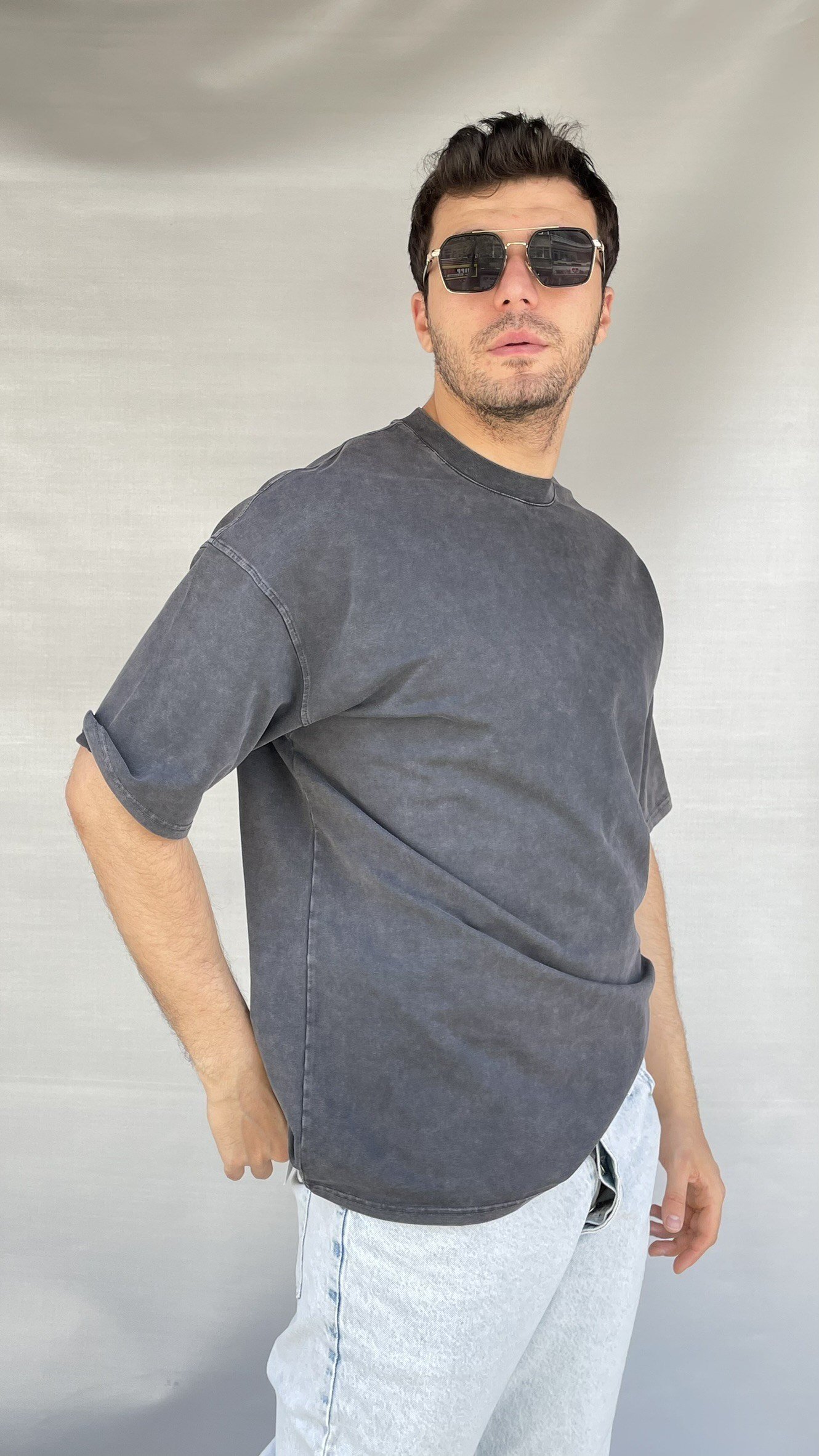 Yıkamalı Basic T-shirt