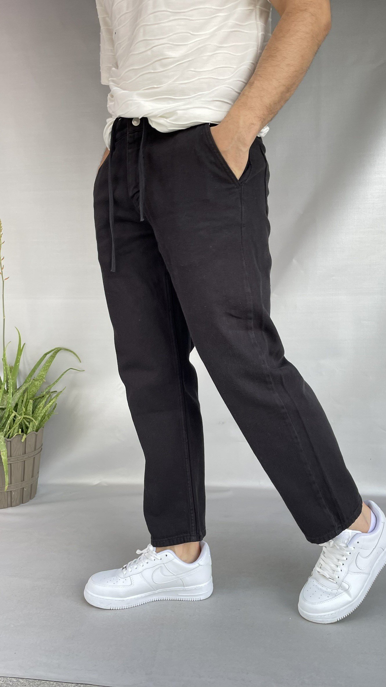 Yumuşak Denim Boyfriend Pantolon