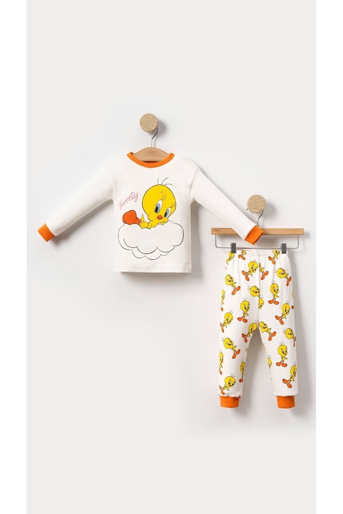 0-4 Yaş Özel Karikatür Baskılı Bebek Ve Çocuk Pijama Seti - Geniş Yaka & Özel Beden Seçenekleri