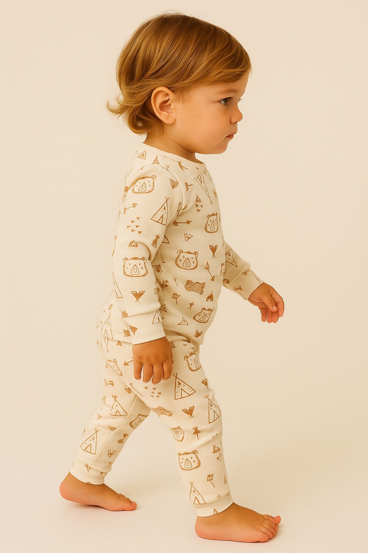 %100 pamuk çocuk alt üst pijama takımı