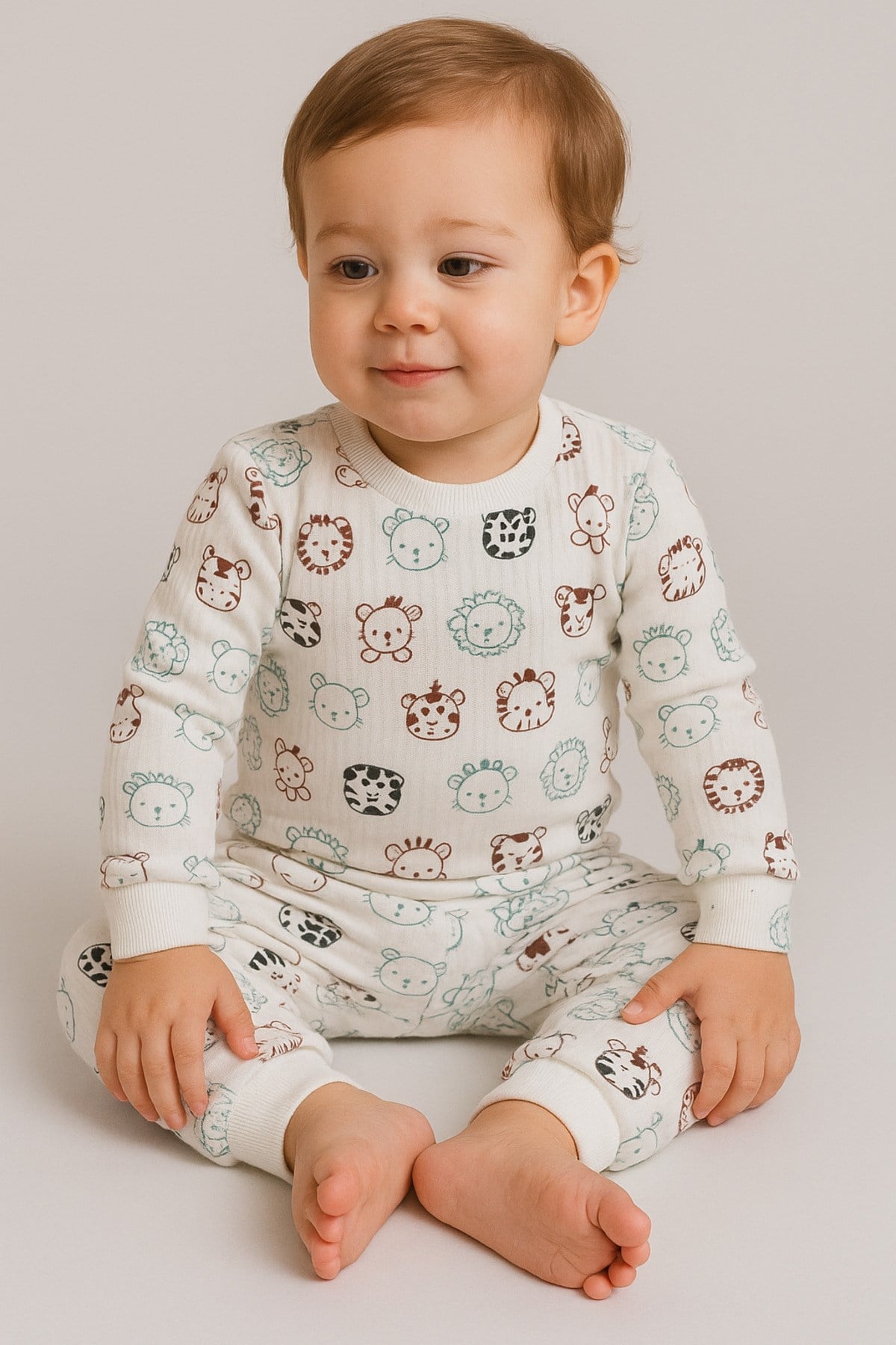 %100 pamuk çocuk alt üst pijama takımı