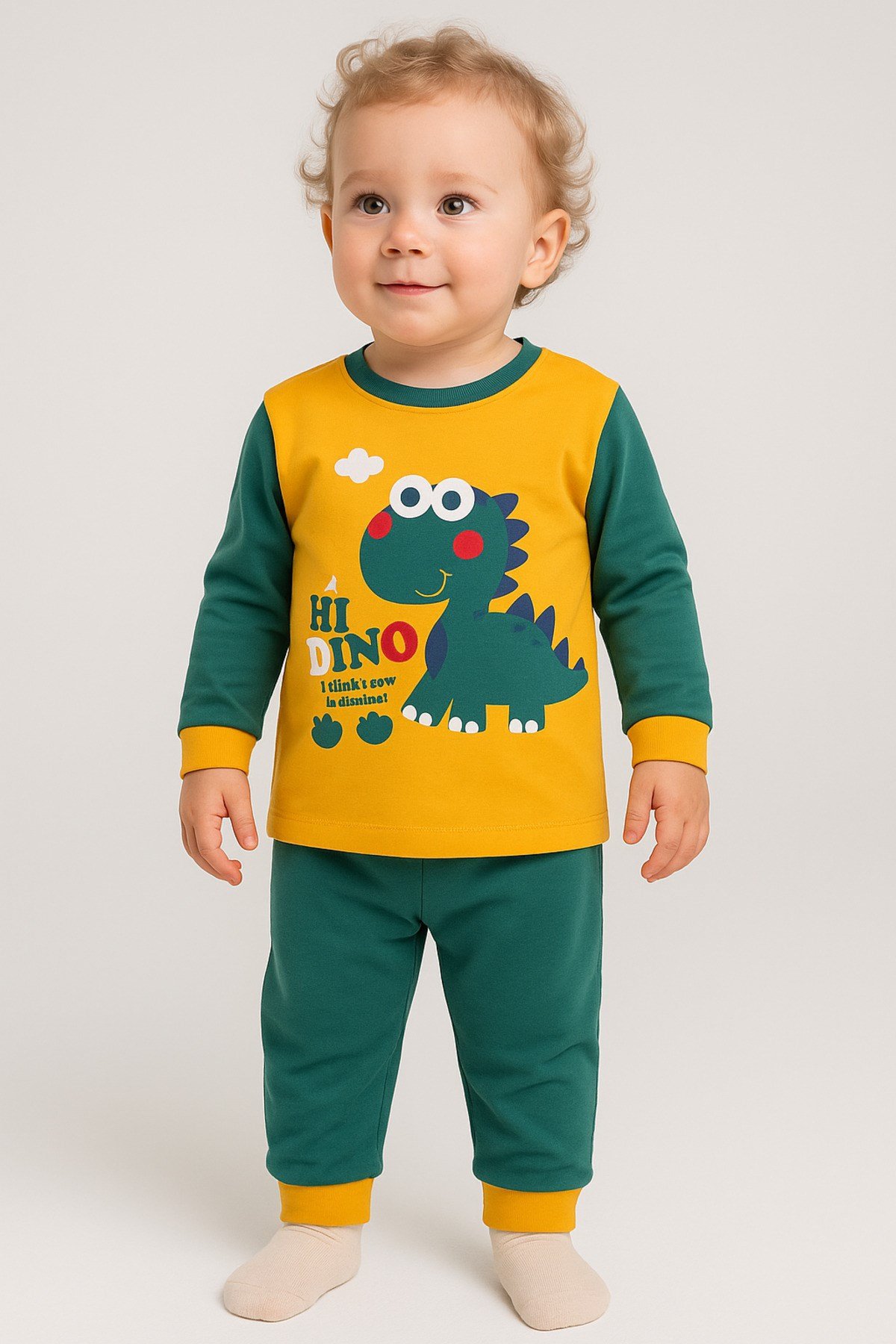 çocuk mevsimlik penye pijama takımı