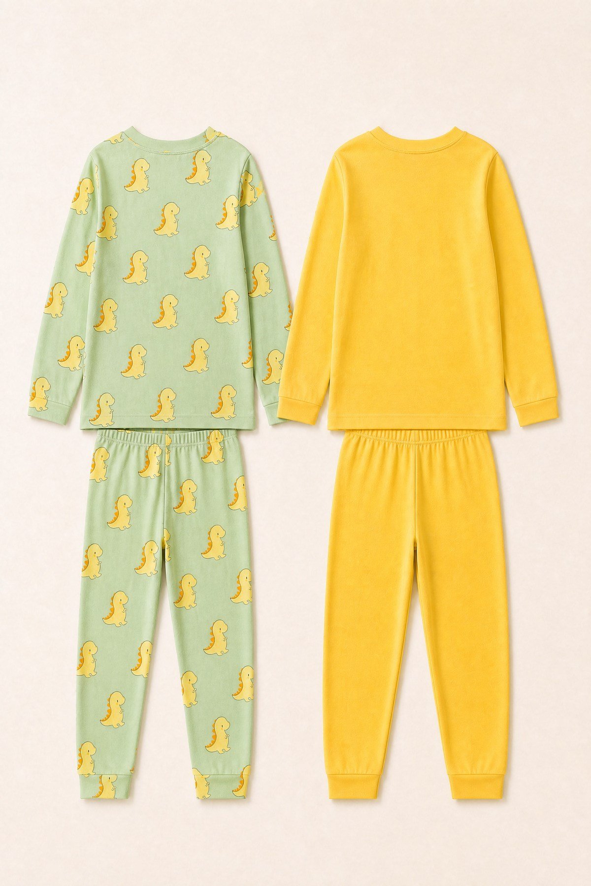 Çocuk Pijama Takımı – Pamuklu Likralı ve İnterlok Penye Kumaş – 2-10 Yaş