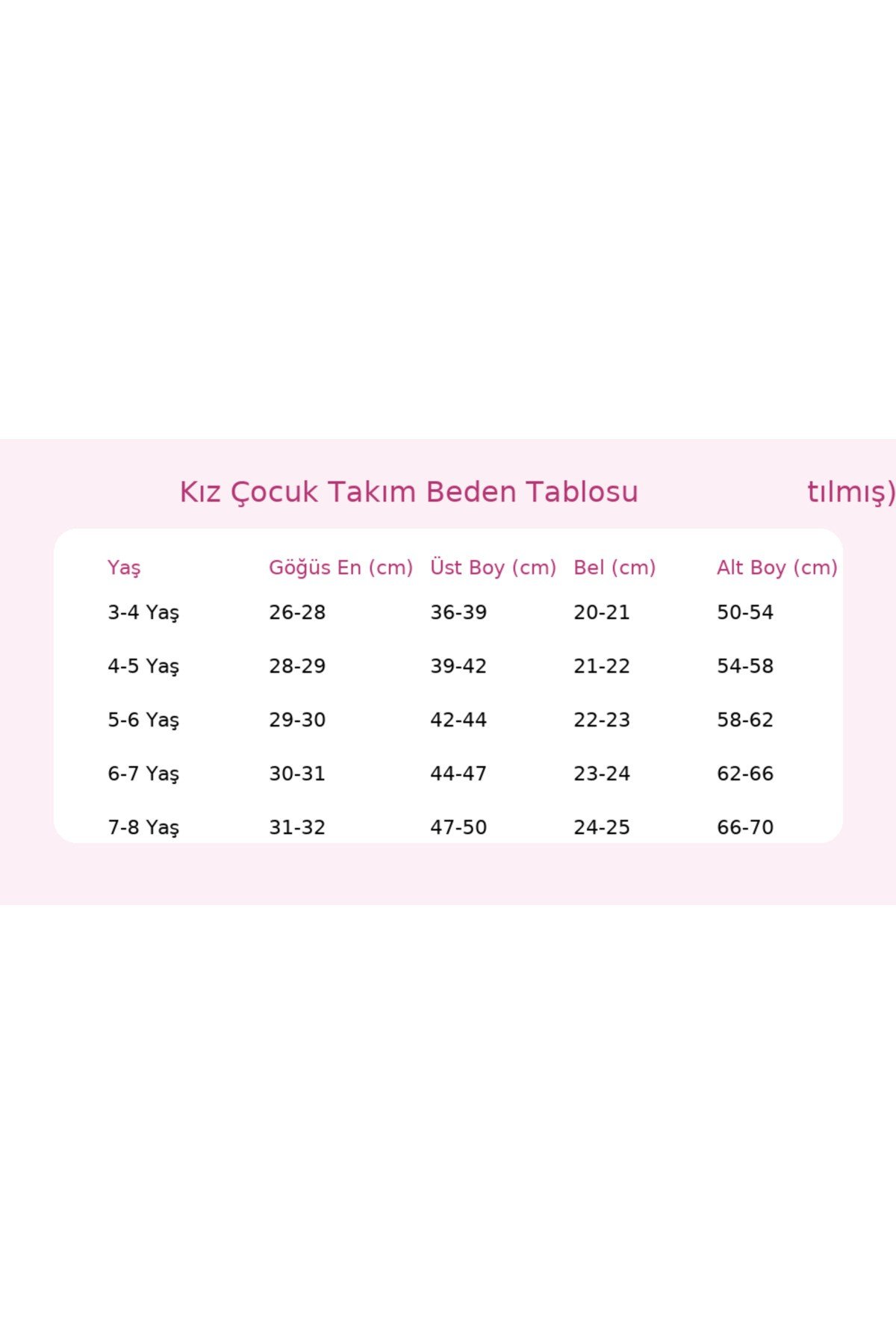 kız çocuk badi ve ispanyon paça taytlı alt üst takım