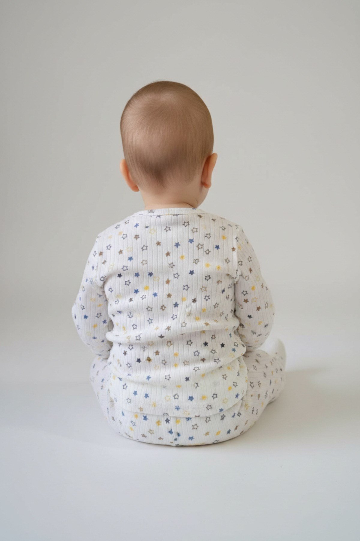 Raporlu Kumaş Desenli Çocuk Pijama Takımı