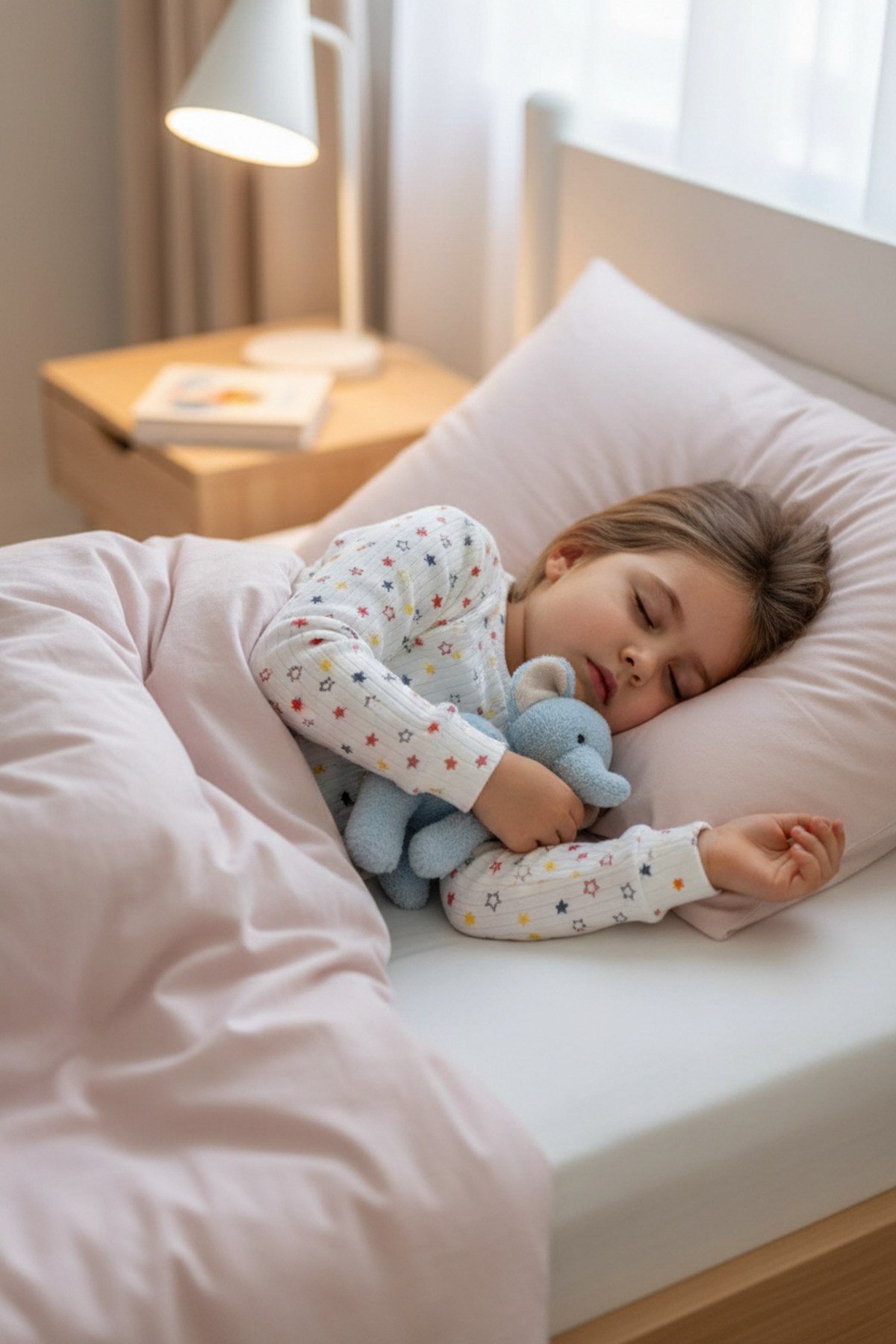 Raporlu Kumaş Desenli Çocuk Pijama Takımı