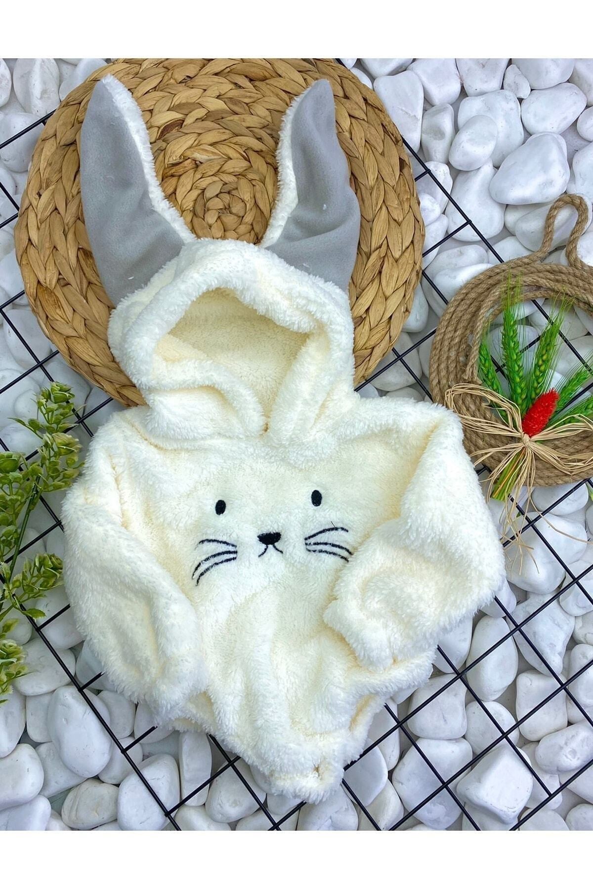 Welsoft Peluş Unisex Kışlık Bebek Çıtçıtlı Badi
