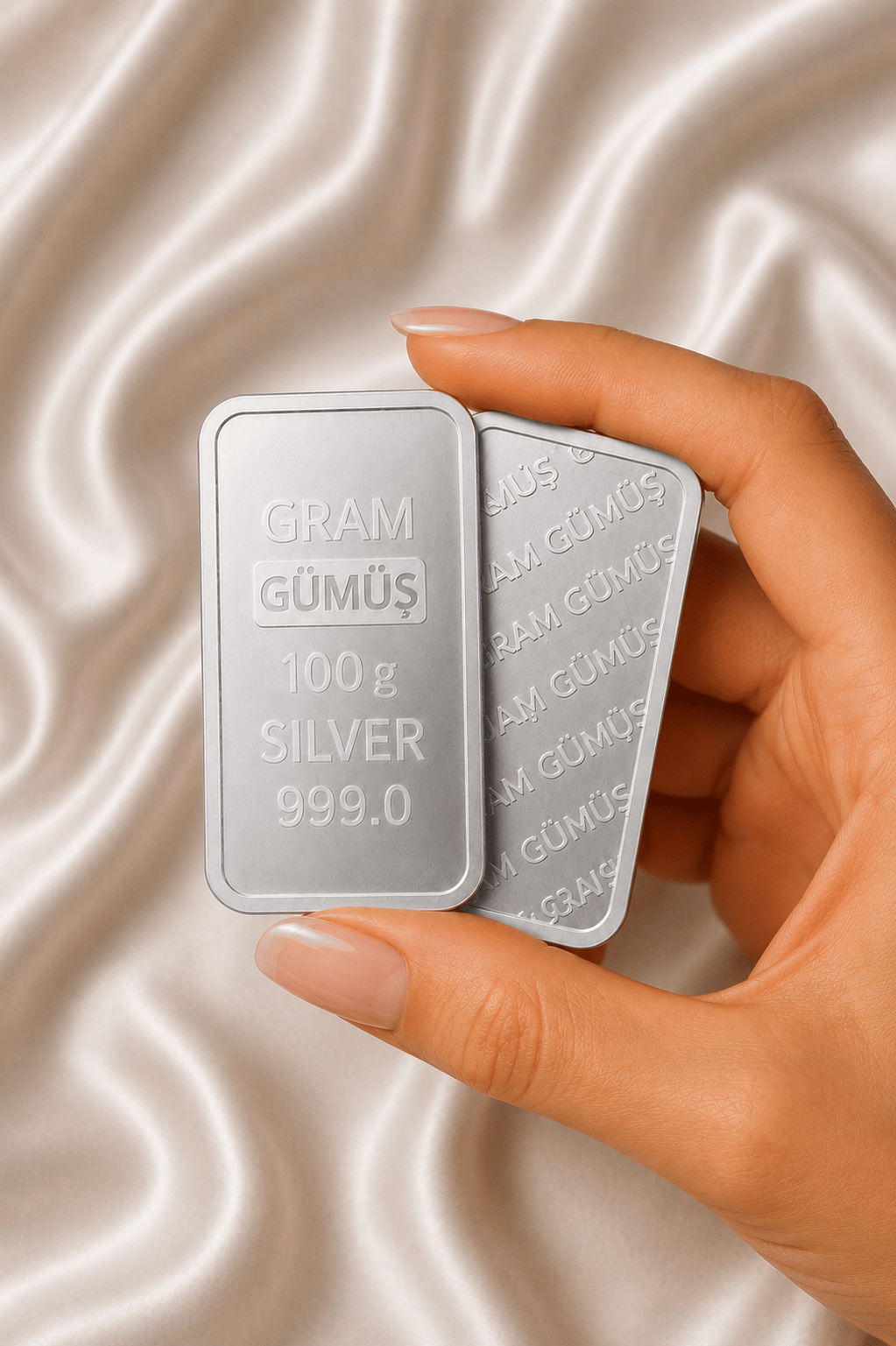 100 Gr (Gram) Külçe (999,0) Gümüş – Yatırımlık Gümüş
