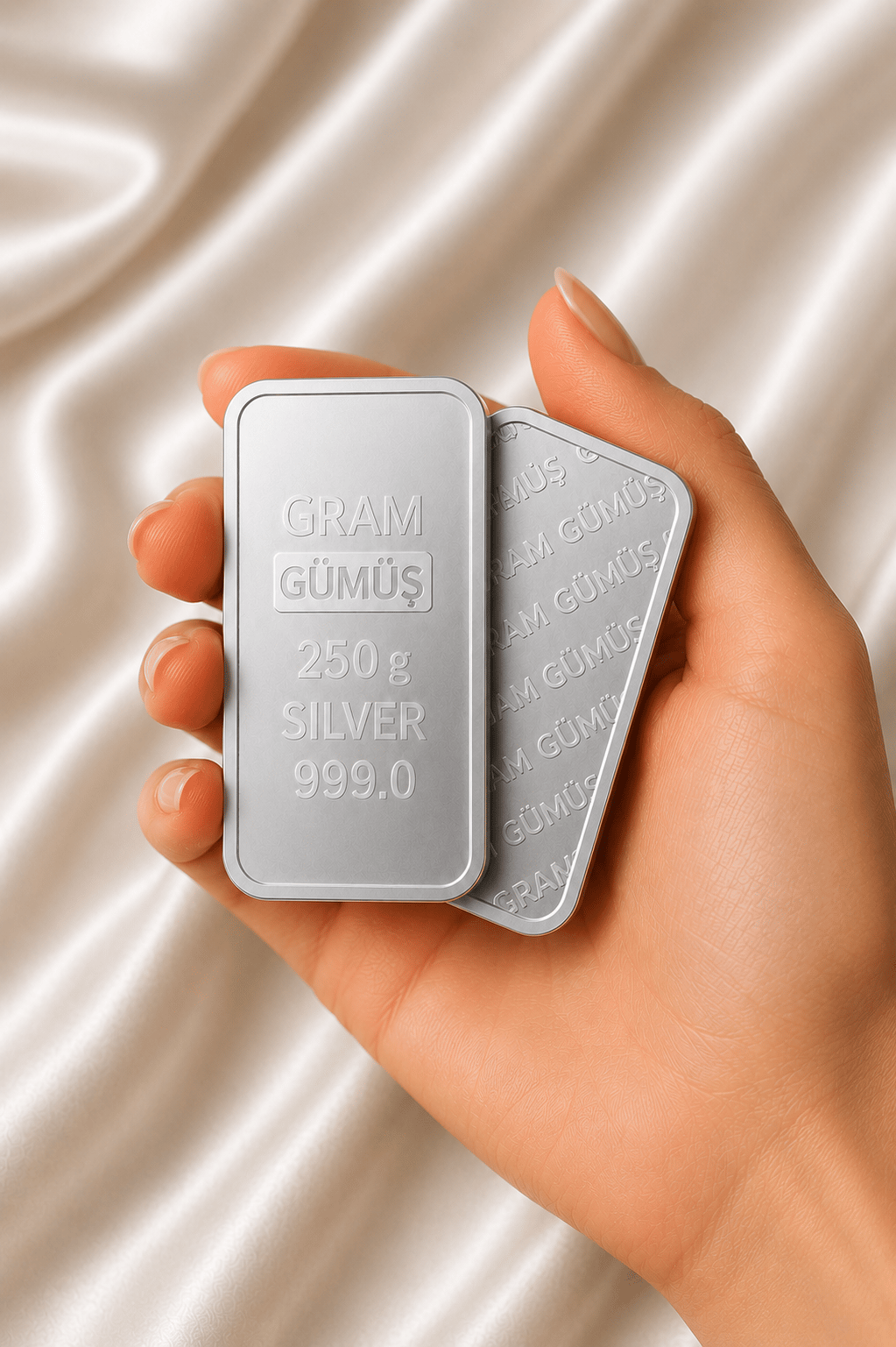 250 Gr (Gram) Külçe (999,0) Gümüş – Yatırımlık Gümüş