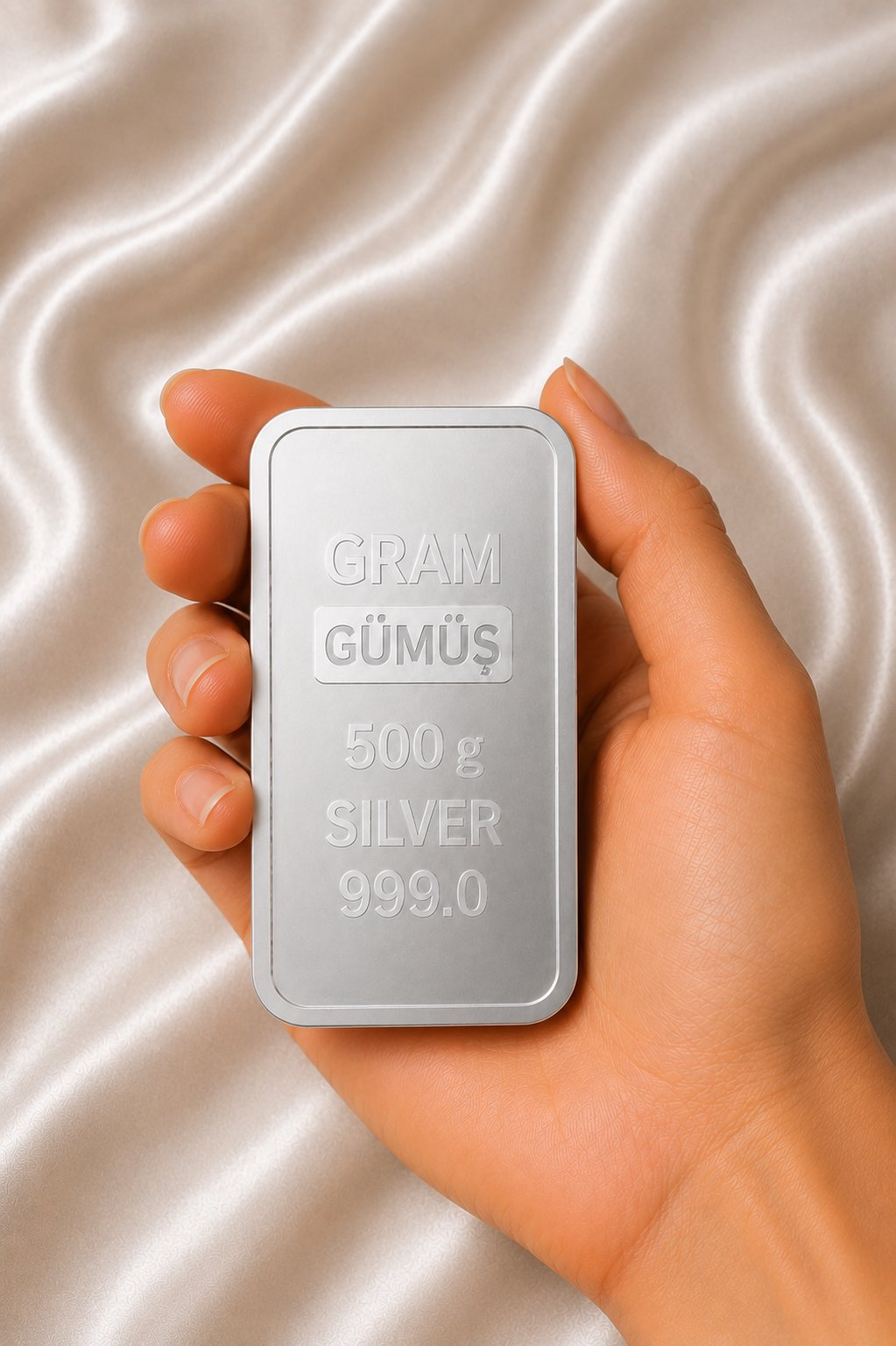 500 Gr (Gram) Külçe (999,0) Gümüş – Yatırımlık Gümüş