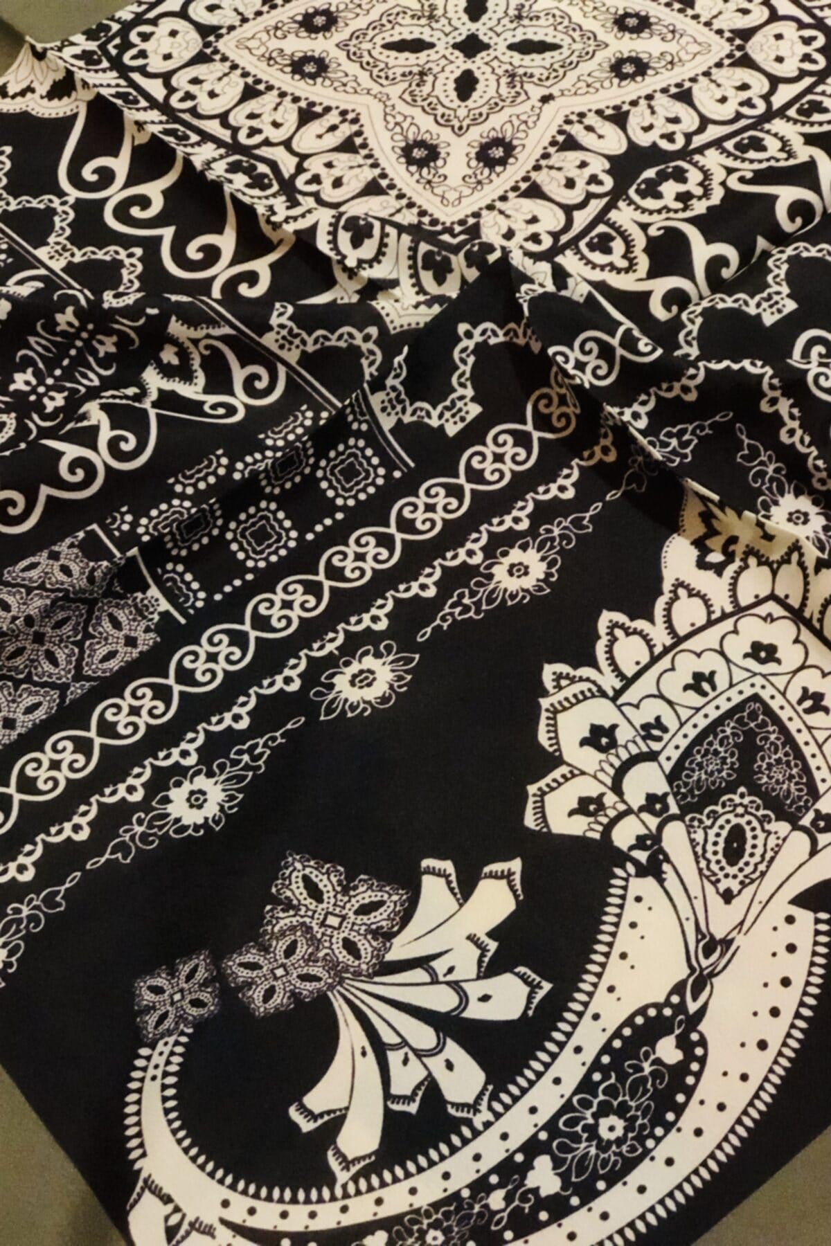 ¿ Yeşil Siyah Mare Fular Bandana Aksesuar