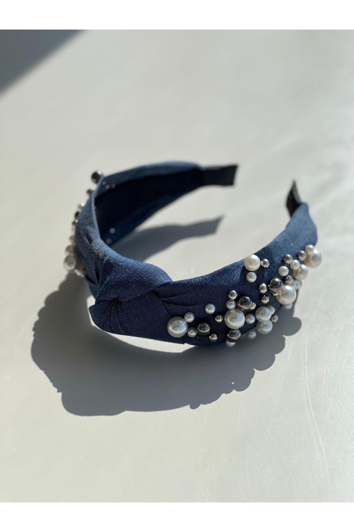 Açık Mavi  Denim Taç