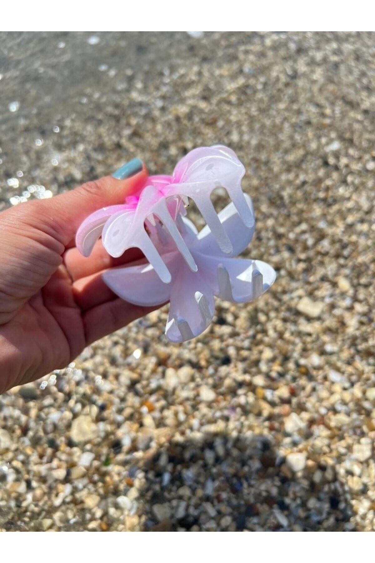 Beyaz Fuşya hibiscus Lotus Toka