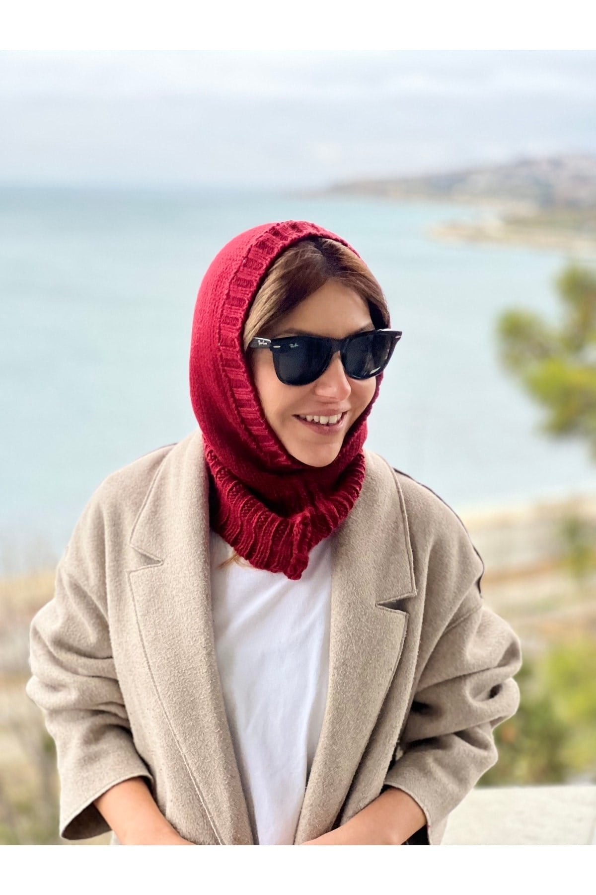 Bordo Balaclava Bere Boyunluk