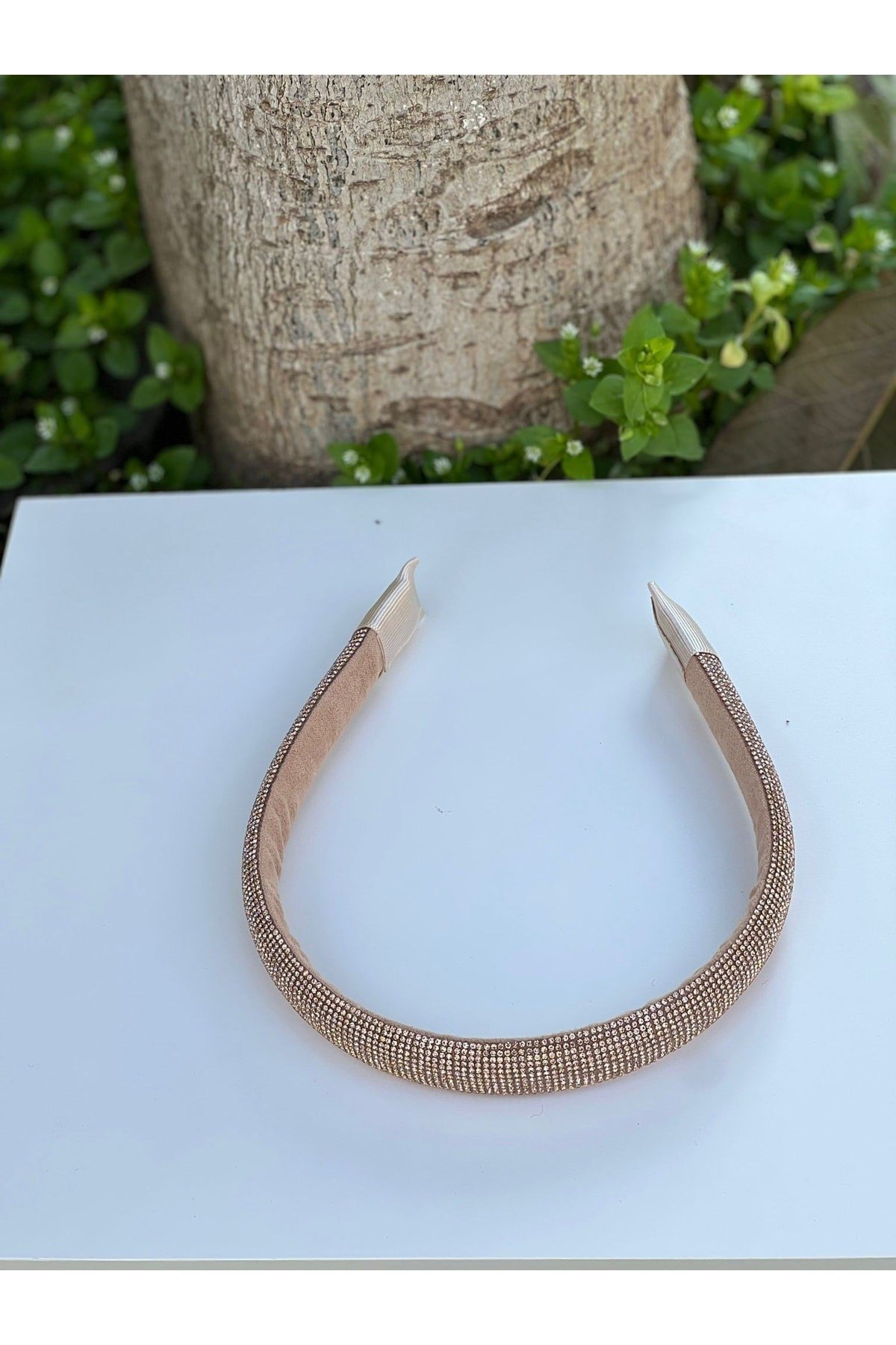 Bridal Gelin Rose Taşlı Taç Saç Bandı Kadın