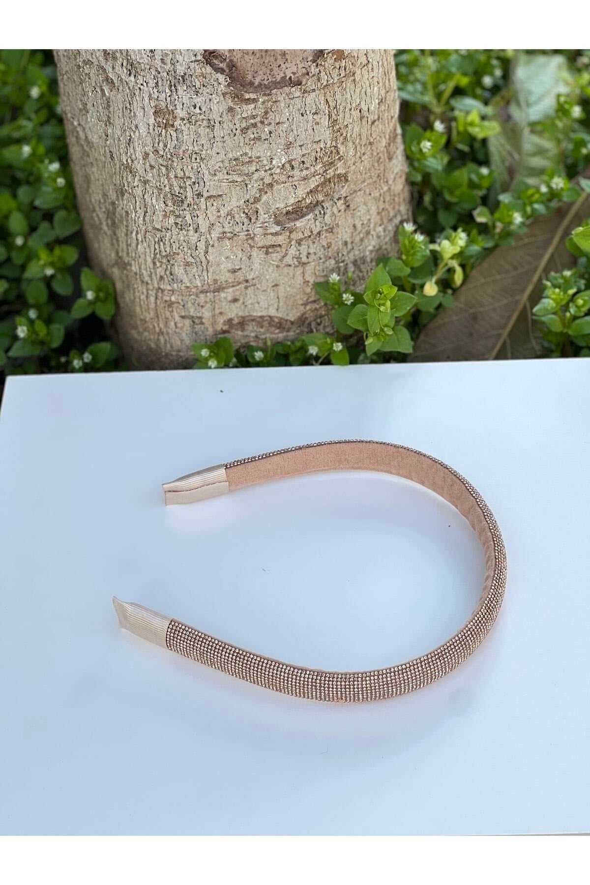 Bridal Gelin Rose Taşlı Taç Saç Bandı Kadın