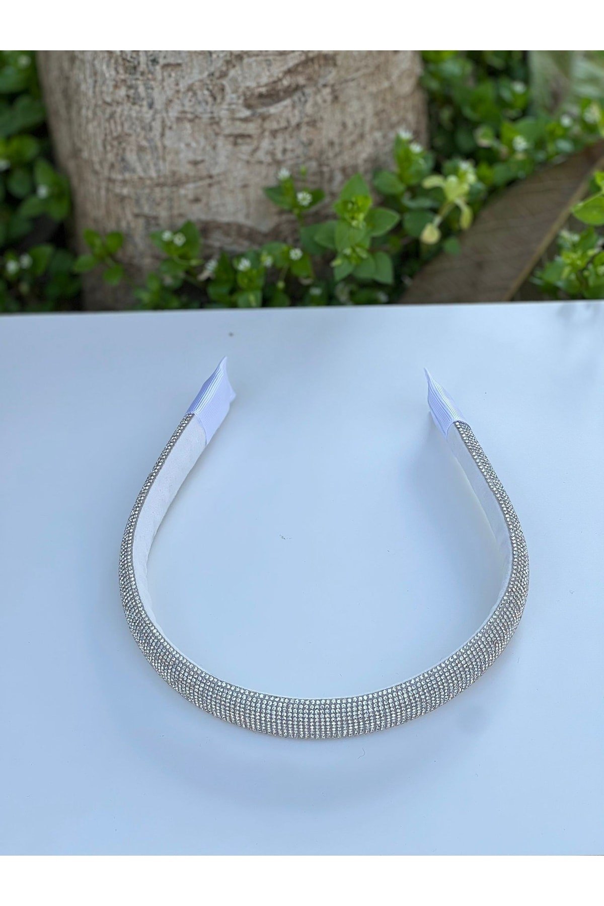 Bridal Gelin Silver Taşlı Taç Saç Bandı