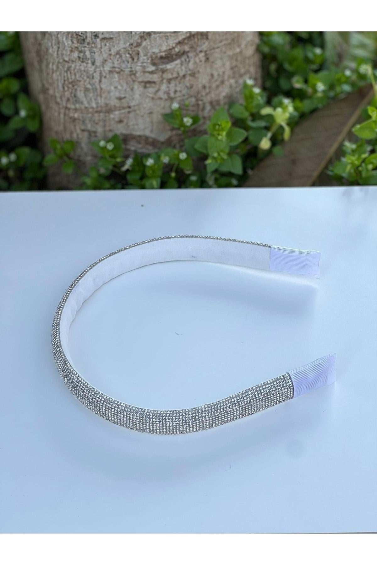 Bridal Gelin Silver Taşlı Taç Saç Bandı