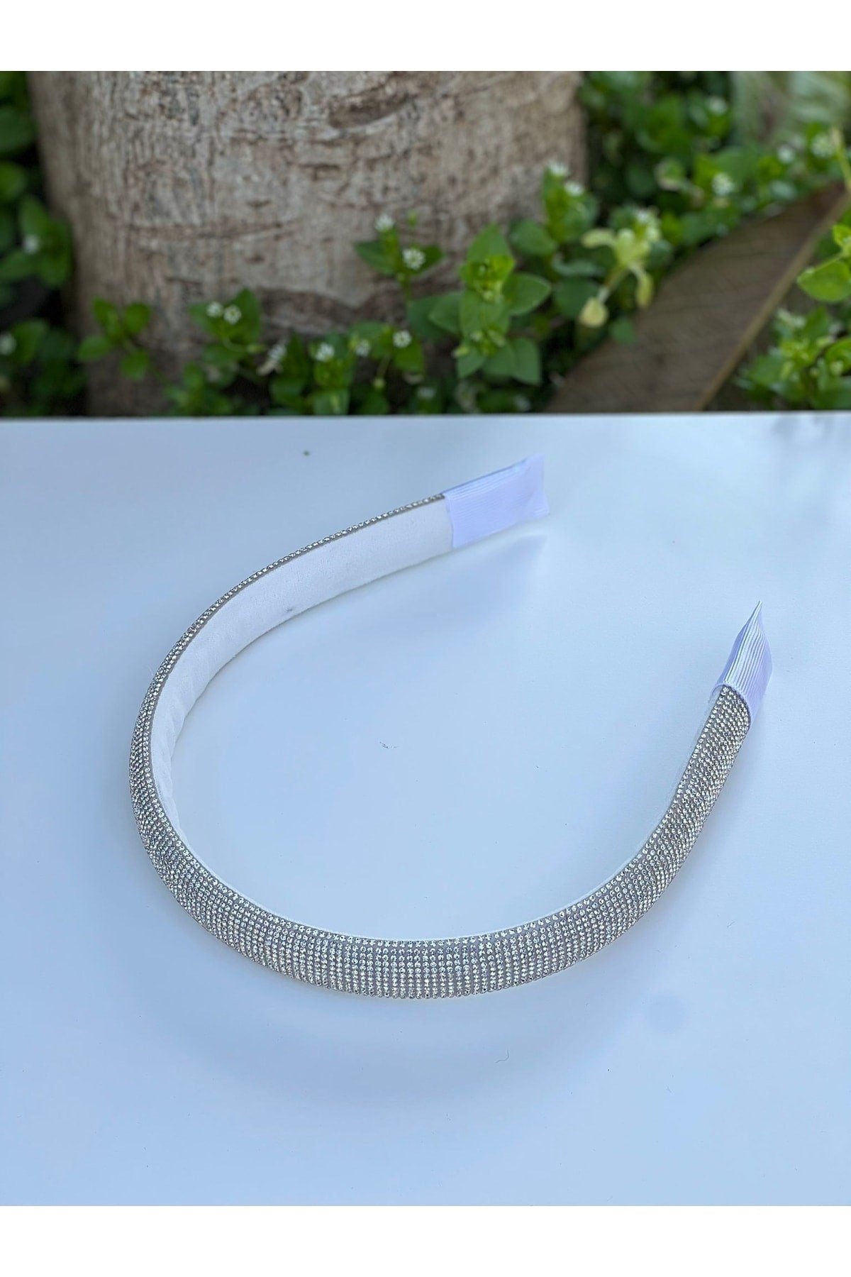 Bridal Gelin Silver Taşlı Taç Saç Bandı