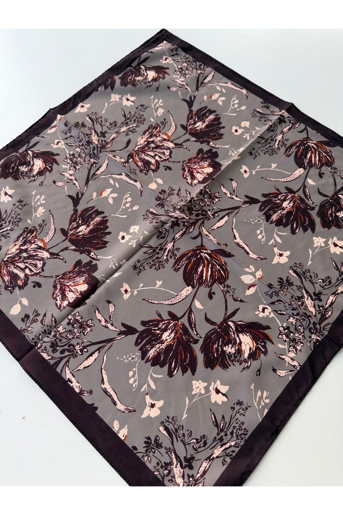 Desenli Fular Bandana 50x50 Kadın Giyim Aksesuar