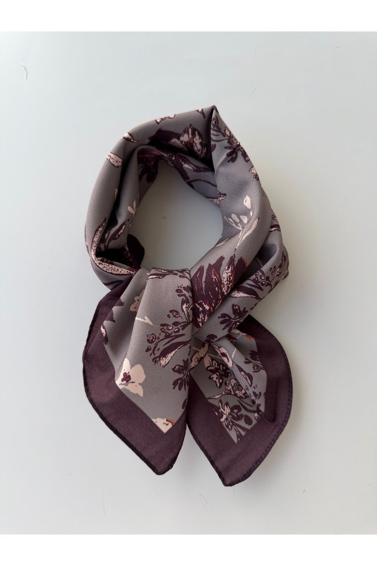 Desenli Fular Bandana 50x50 Kadın Giyim Aksesuar