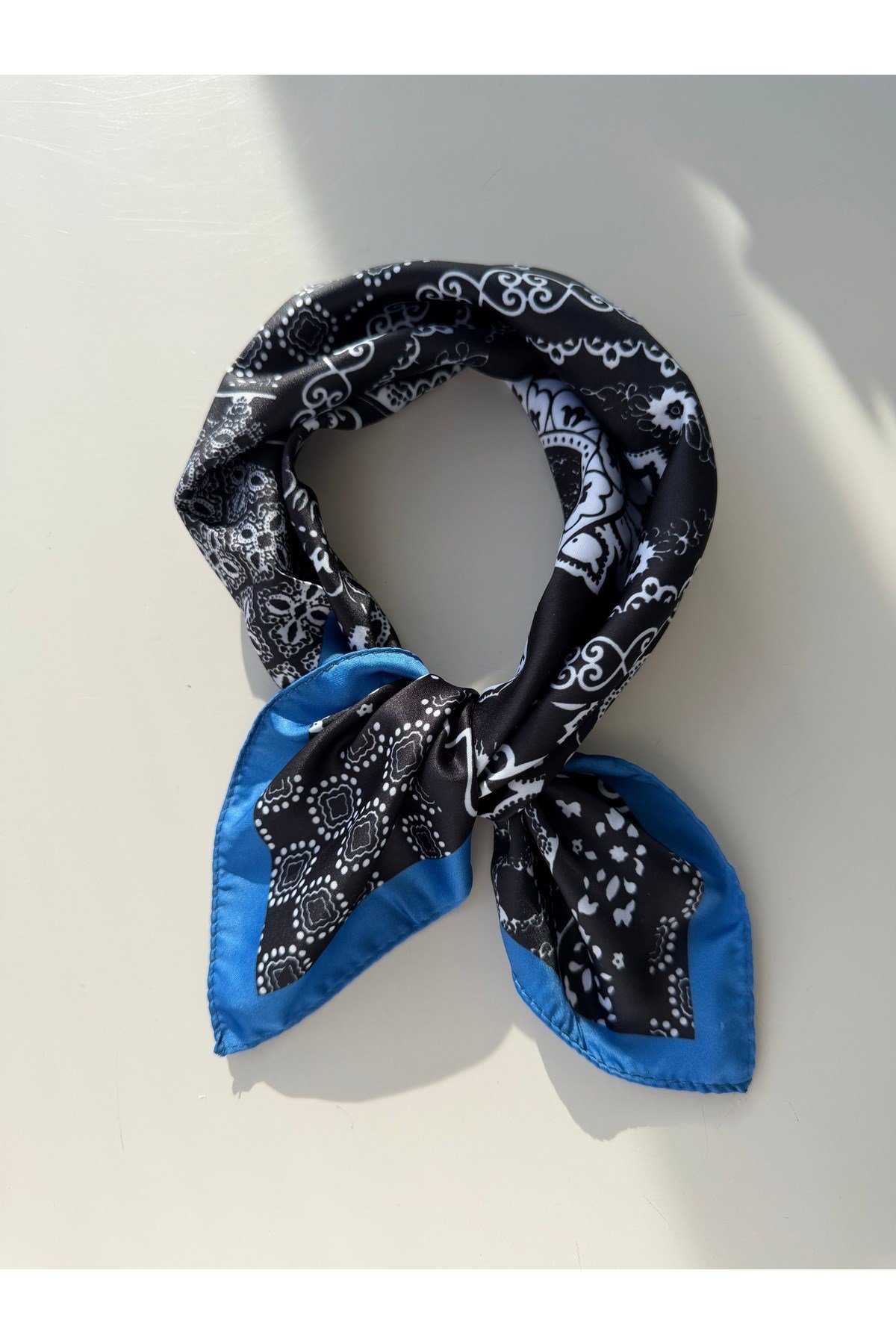 Desenli Fular Bandana 50x50 Kadın Giyim Aksesuar