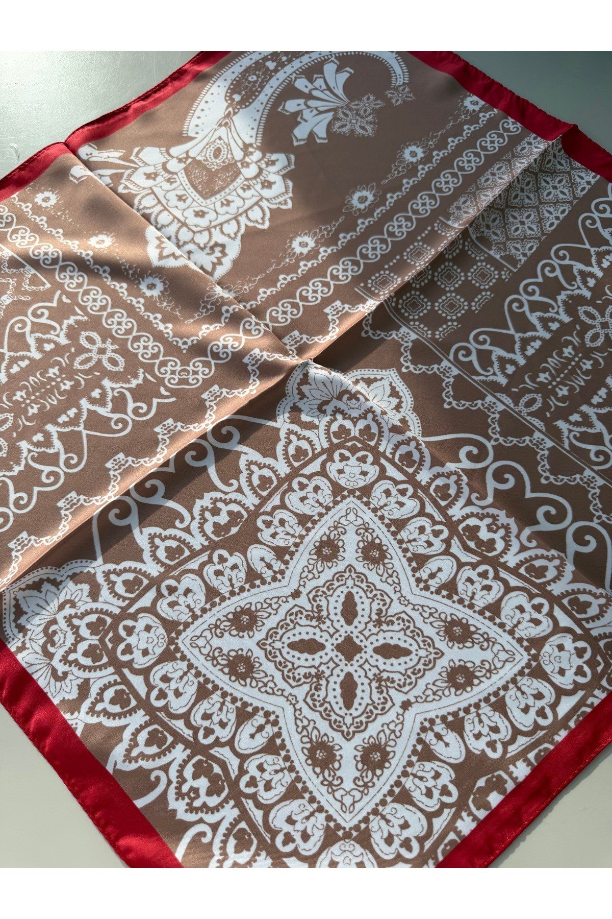Desenli Fular Bandana 50x50cm Kadın Giyim Aksesuar