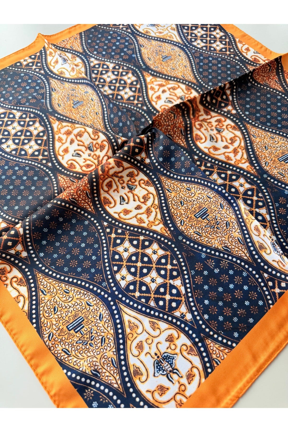 Desenli Fular Bandana Kadın Giyim Aksesuar 50x50