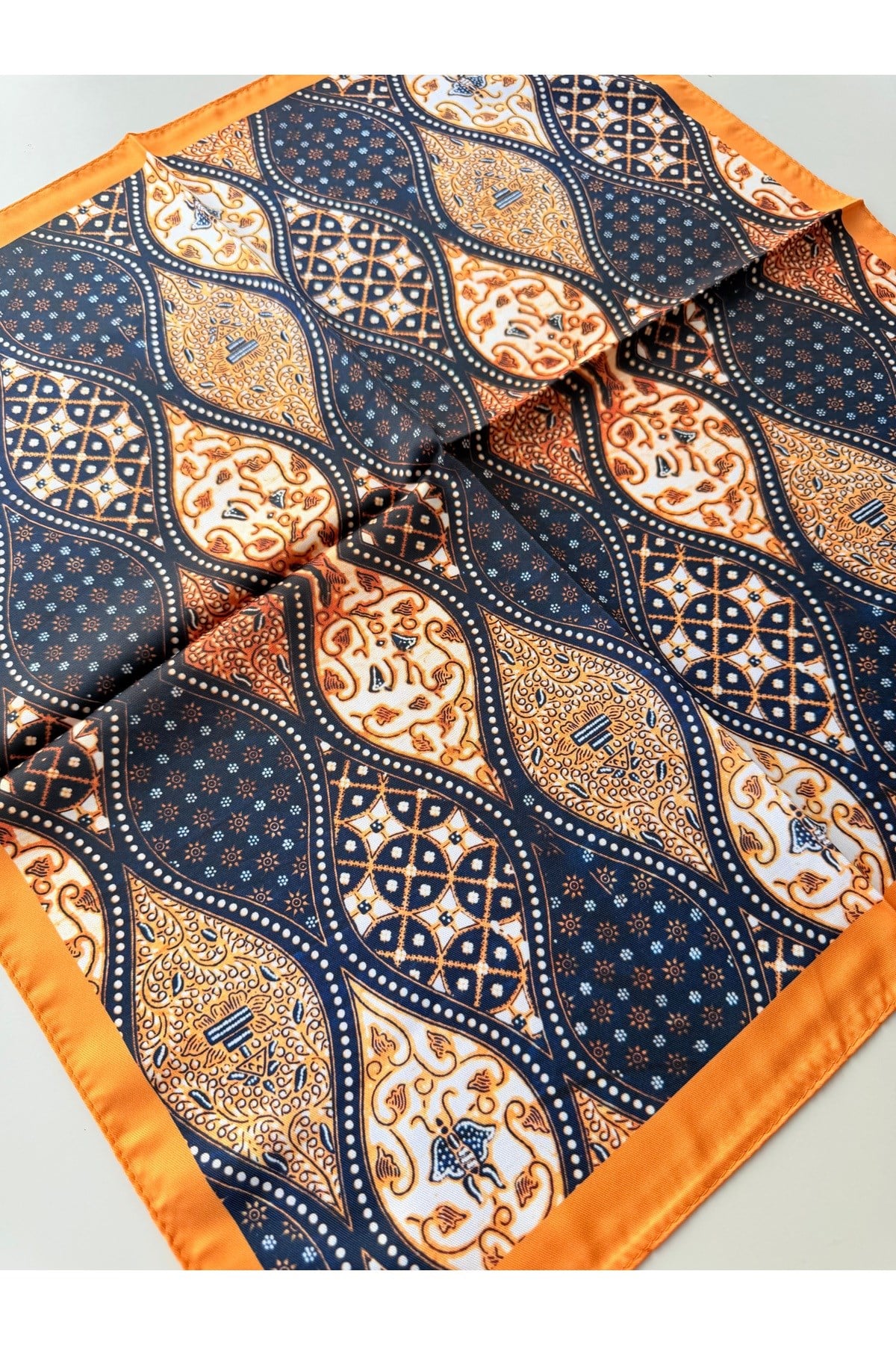 Desenli Fular Bandana Kadın Giyim Aksesuar 50x50