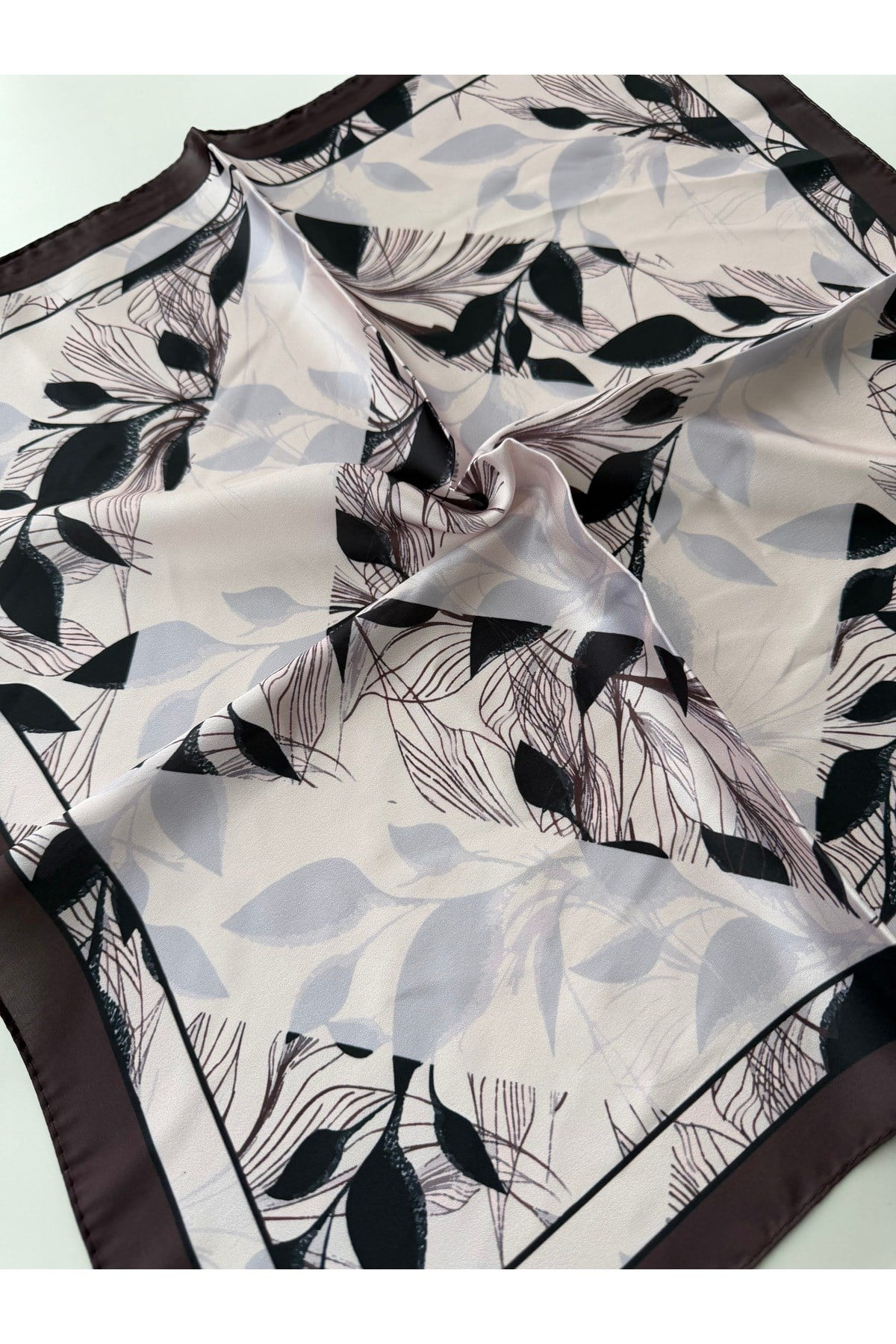 Desenli Renkli Fular Bandana 50x50 cm Kadın Giyim Aksesuar