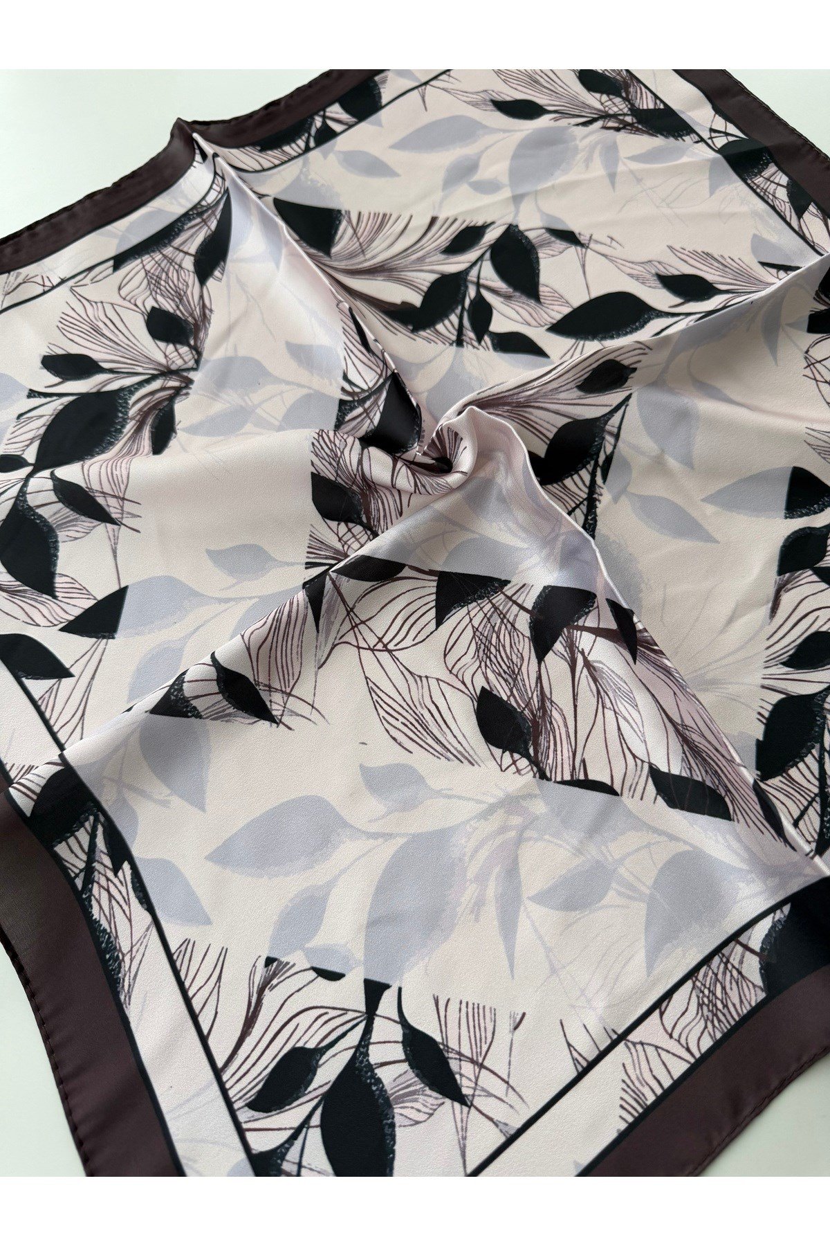 Desenli Renkli Fular Bandana 50x50 cm Kadın Giyim Aksesuar
