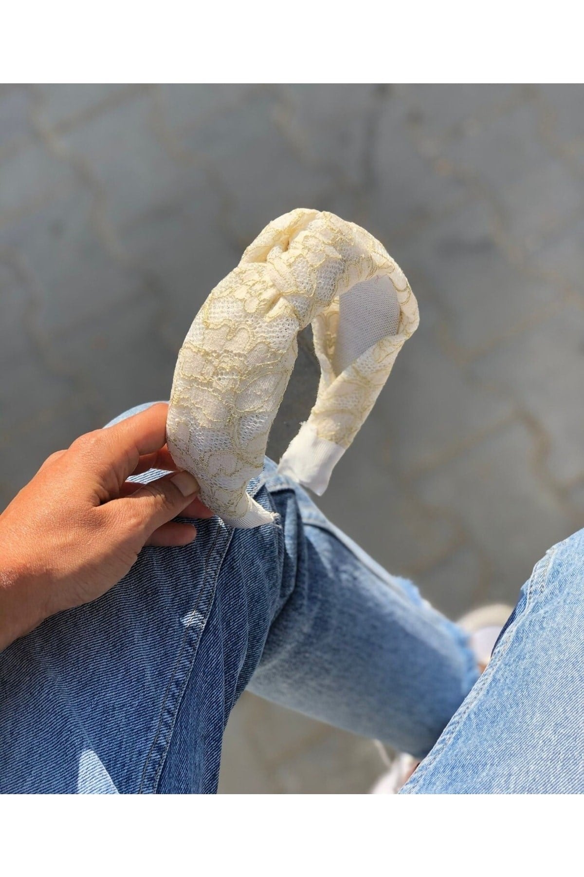 Güpür Dolgu Burgu Taç